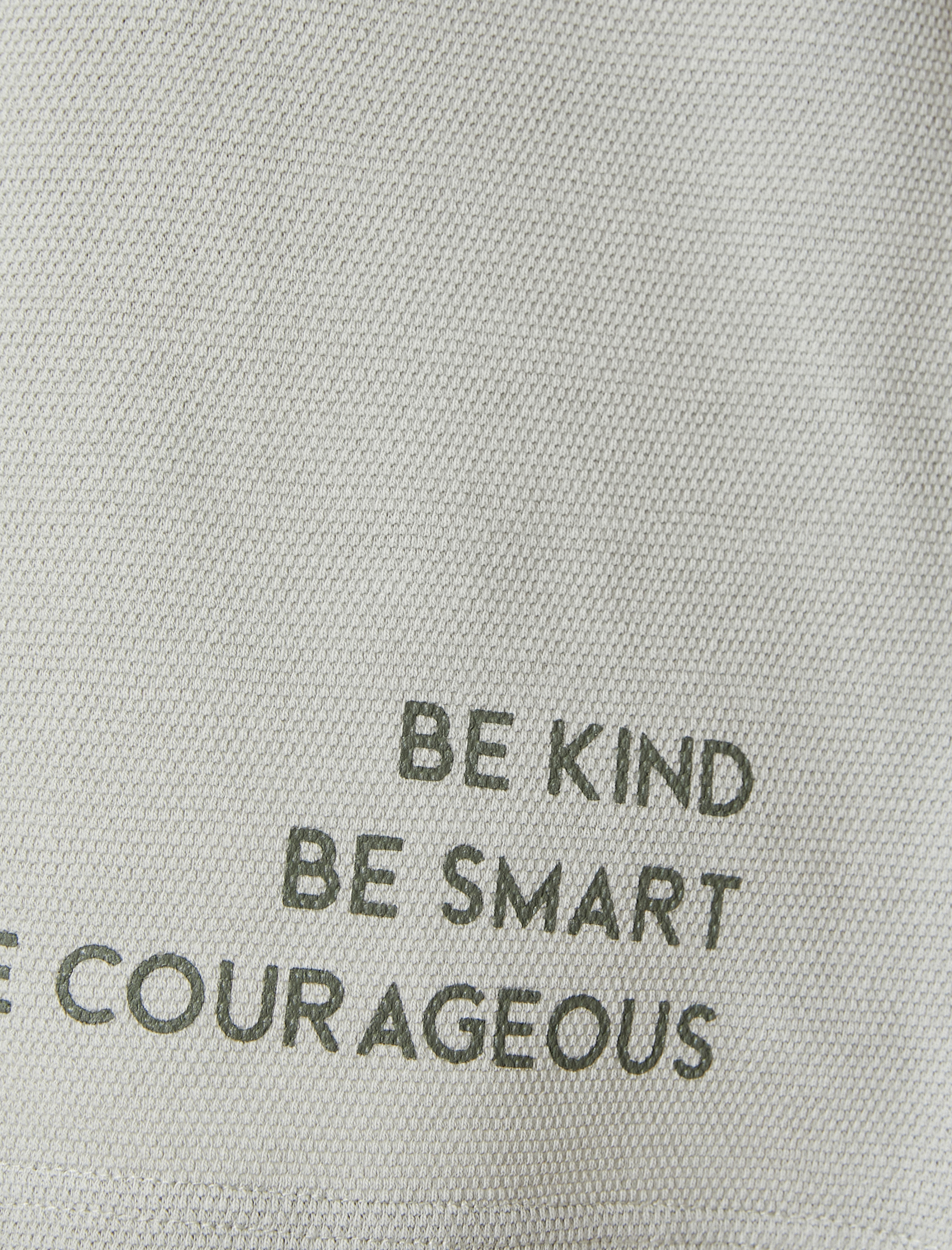 Kolsuz Tişört Basic Slogan Baskılı Bisiklet Yaka Pamuklu