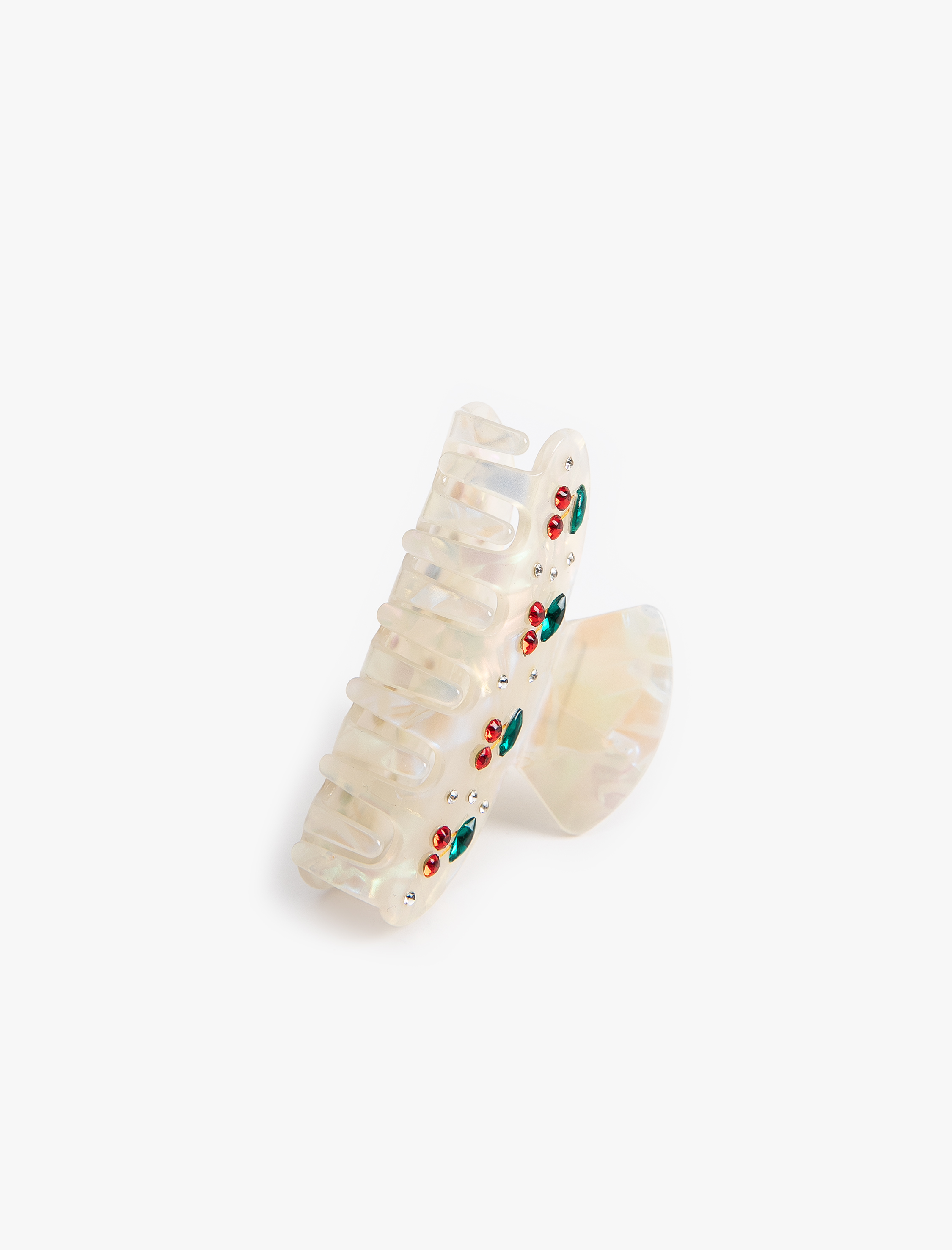  Kadın Kıskaç Toka Kiraz Detaylı