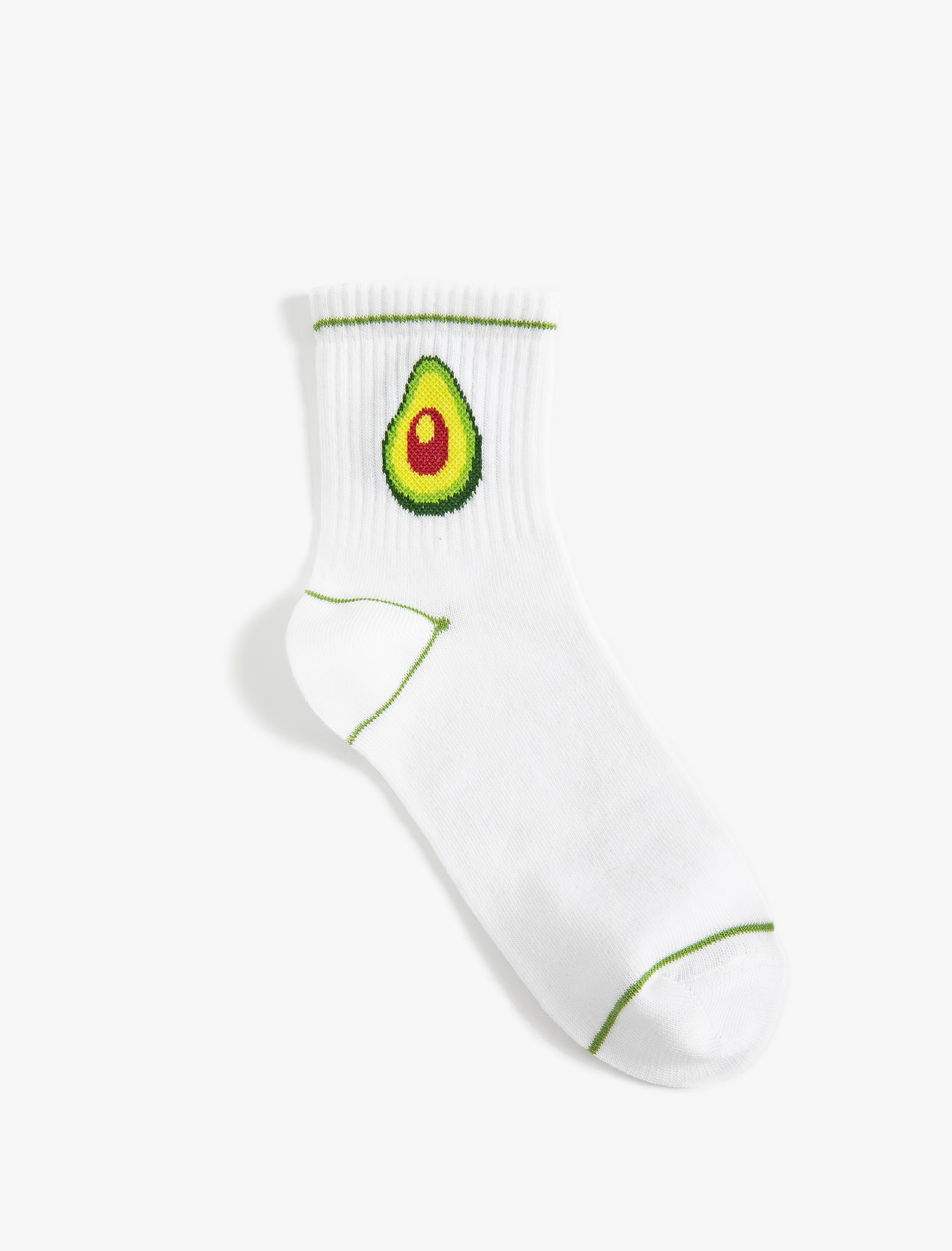  Kadın Avokado Desenli Çorap