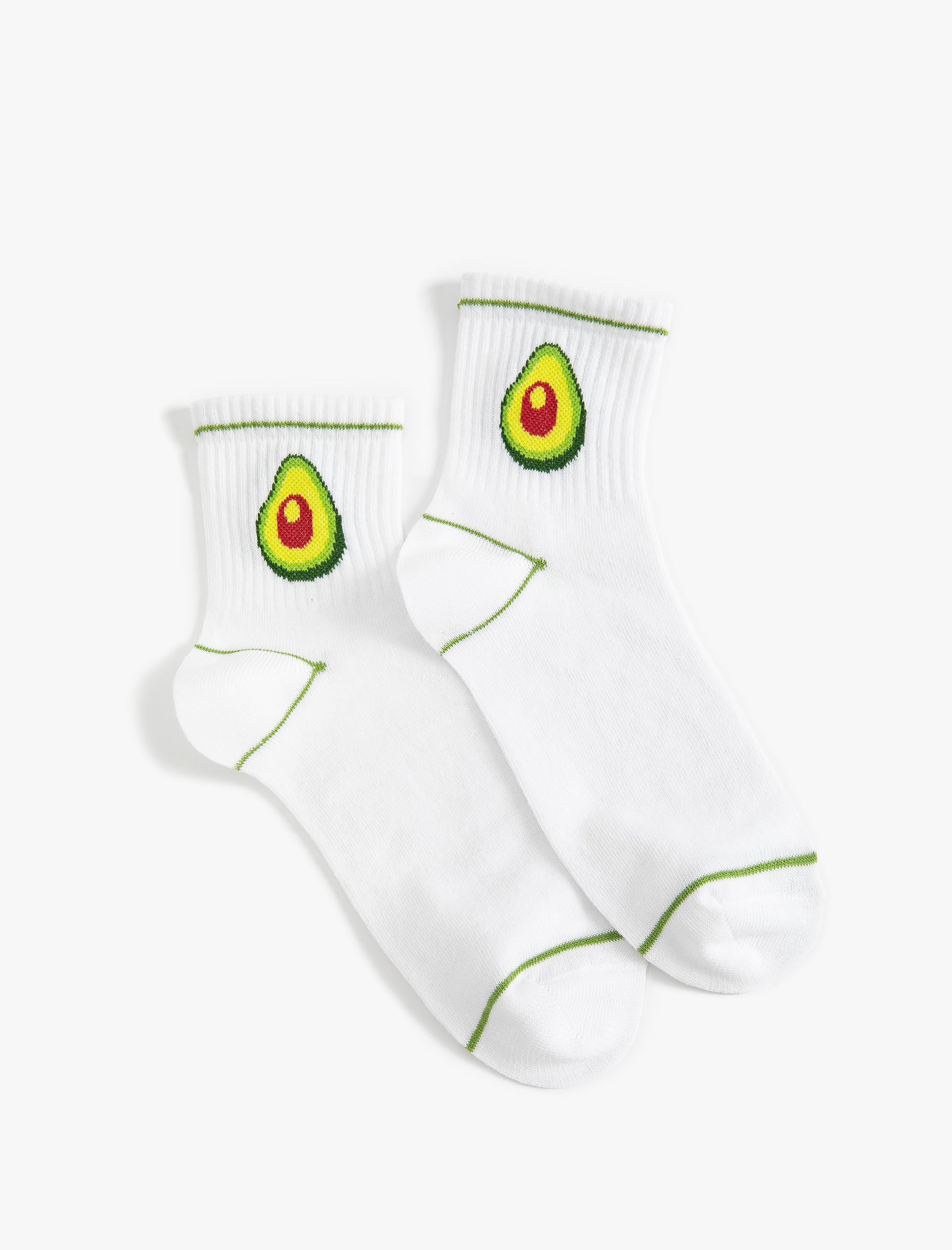  Kadın Avokado Desenli Çorap