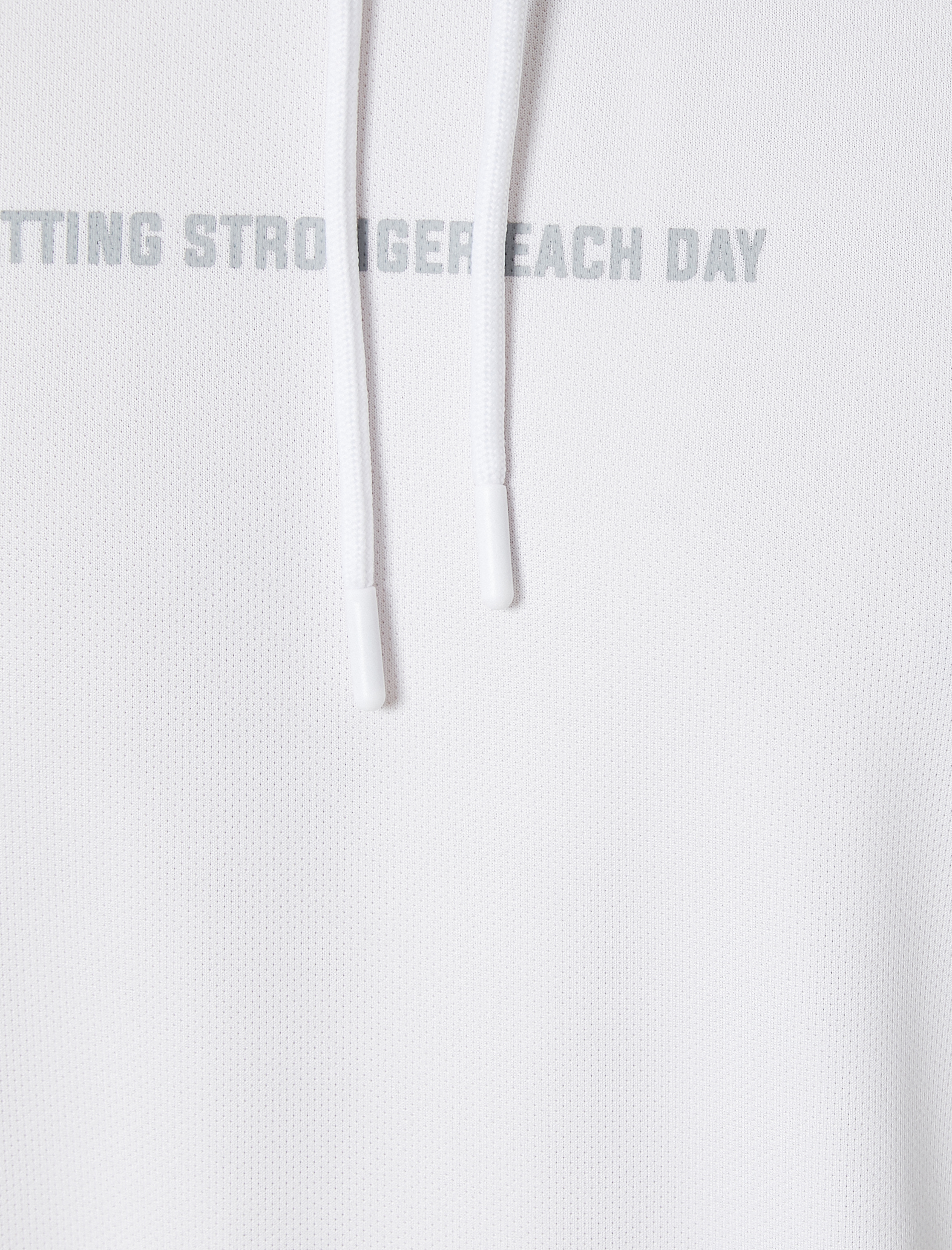   Kapşonlu Spor Tişört Kolsuz Slogan Baskılı