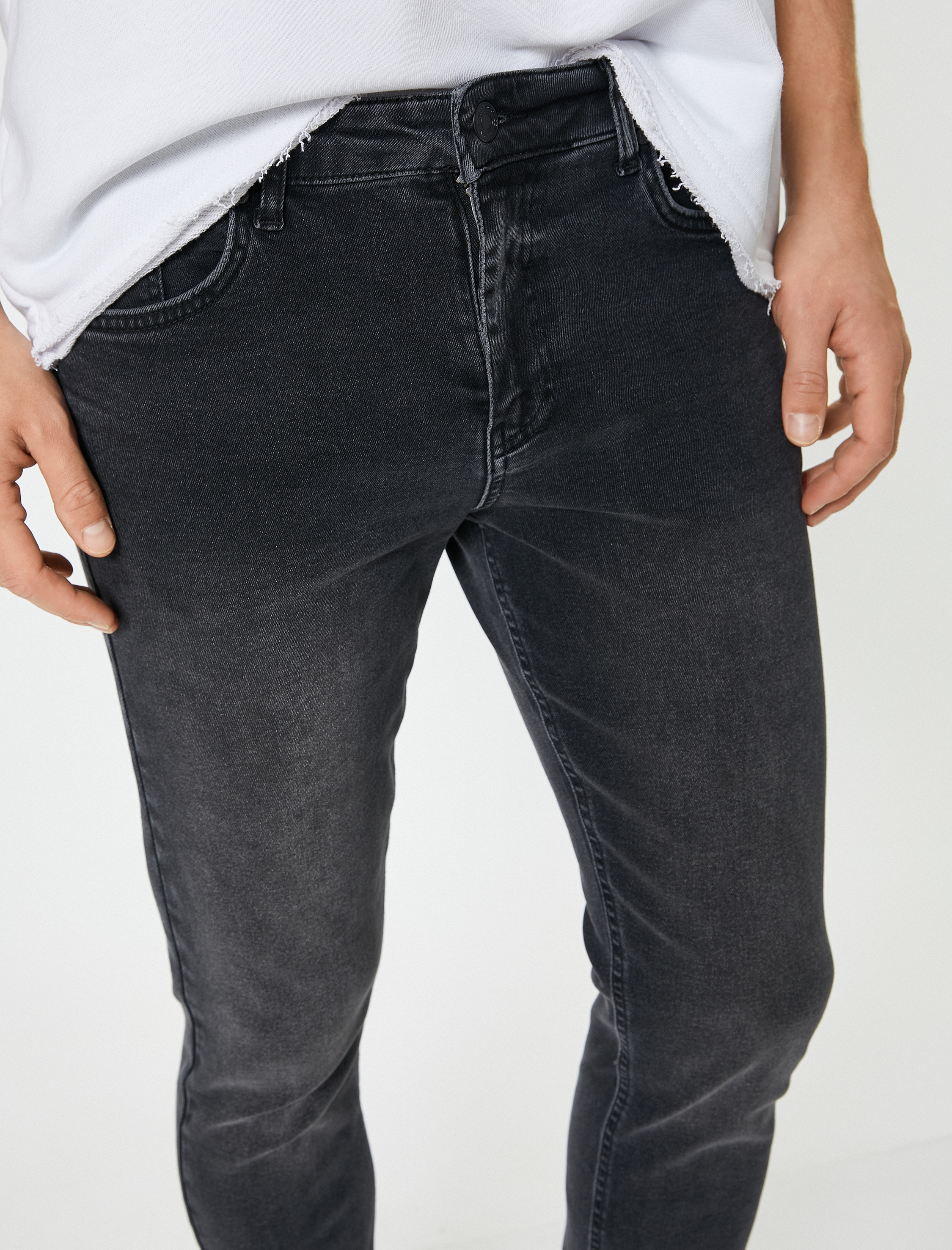 Standart Bel Slim Fit Kot Pantolon - Brad Jean