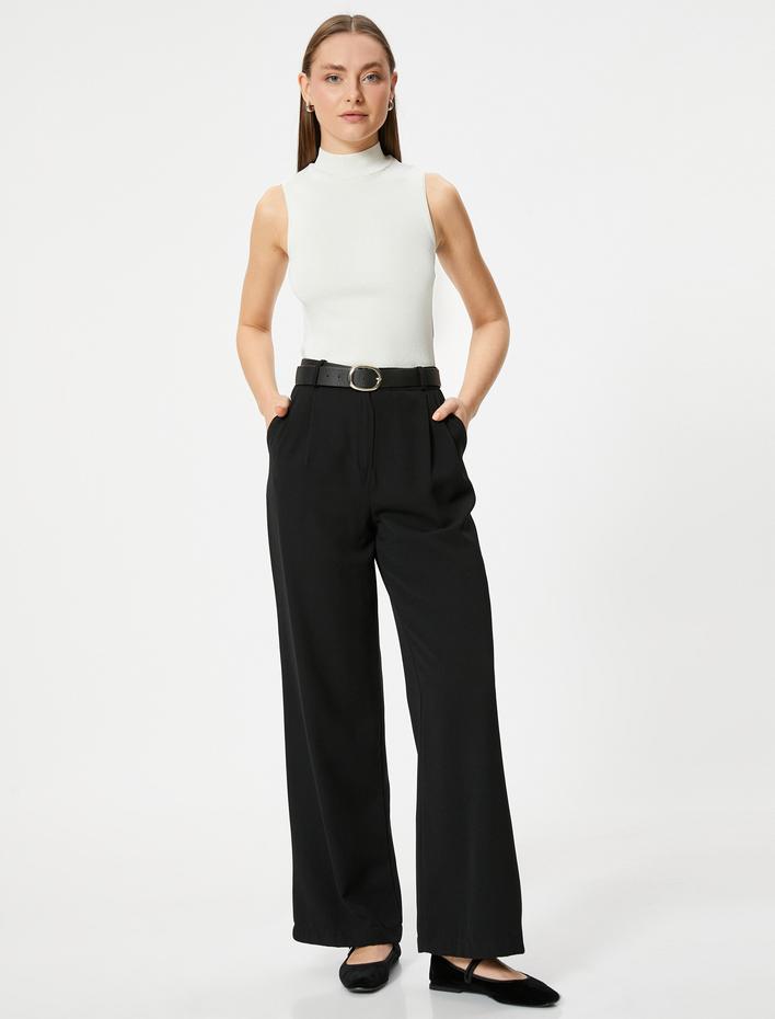  Kolsuz Balıkçı Yaka Basic Triko Üst