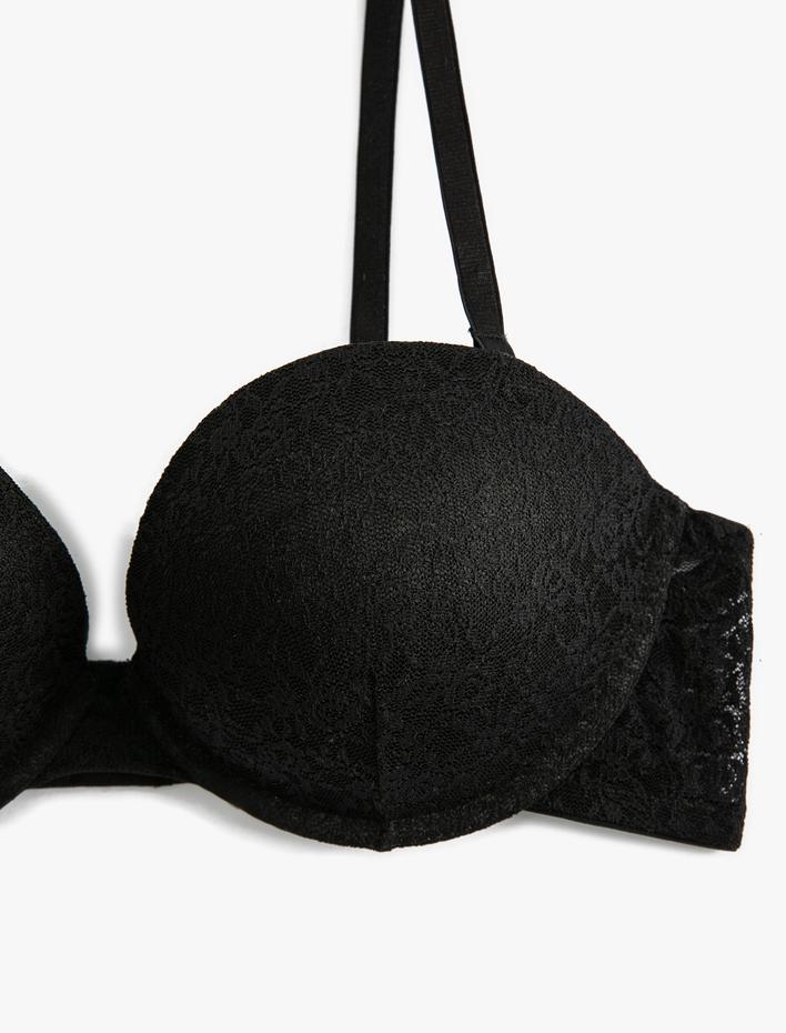  Dantelli Balenli Sütyen Ekstra Dolgulu