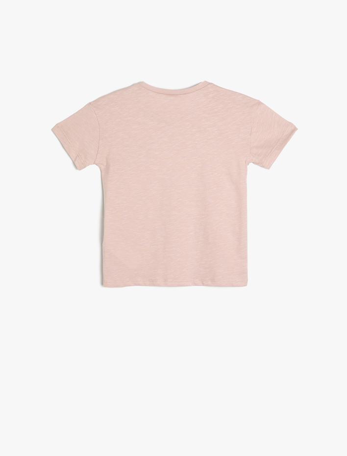 Erkek Bebek Tişört Yaz Baskılı Kısa Kollu Bisiklet Yaka Pamuklu