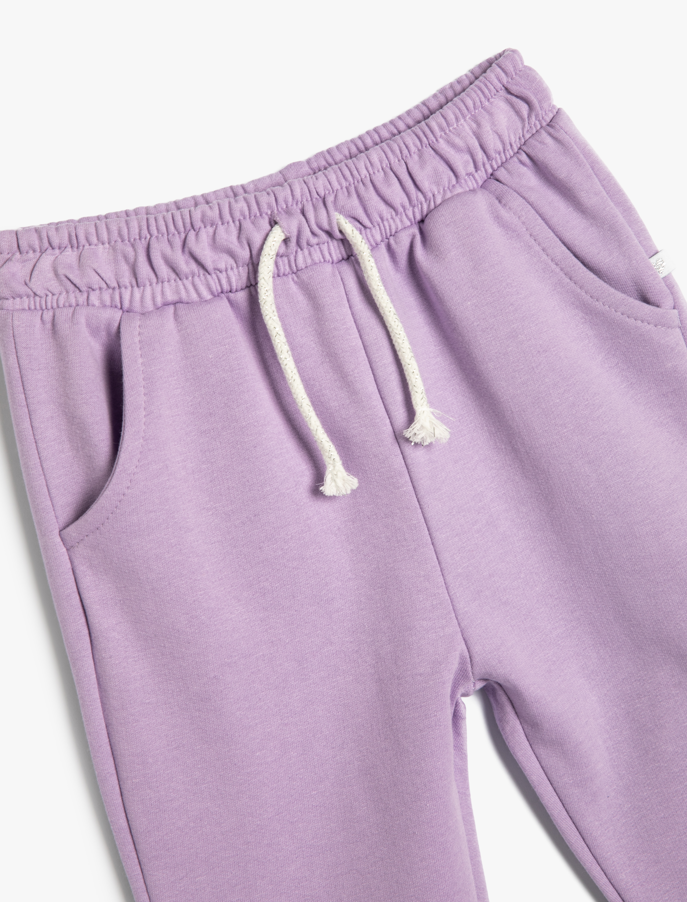 Kız Bebek Basic Jogger Eşofman Altı Beli Lastikli Pamuklu Şardonlu