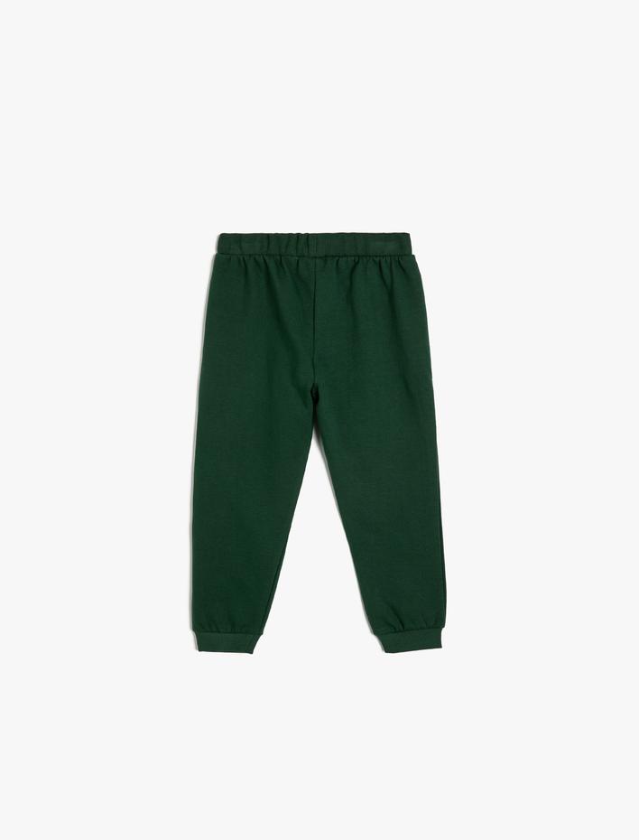 Erkek Bebek Beli Bağlamalı Cepli Şardonlu Basic Eşofman Altı