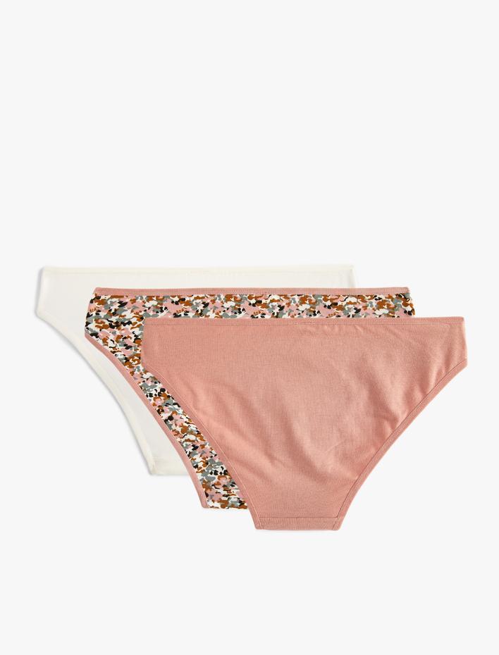  Pamuklu Brief Külot 3'lü Paket Çok Renkli