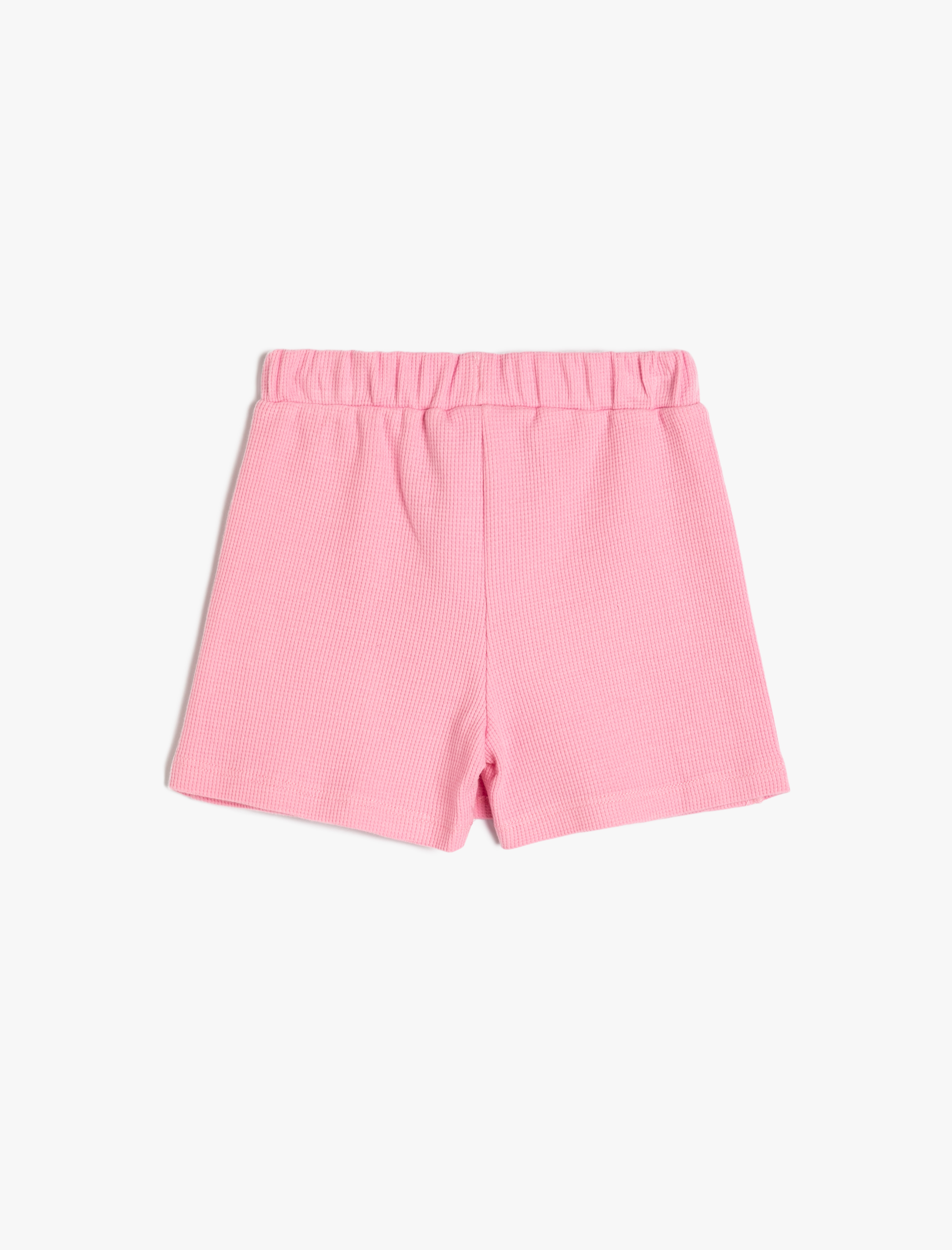  Kız Çocuk Basic Mini Şort Etek Kruvaze Beli Lastikli Pamuklu