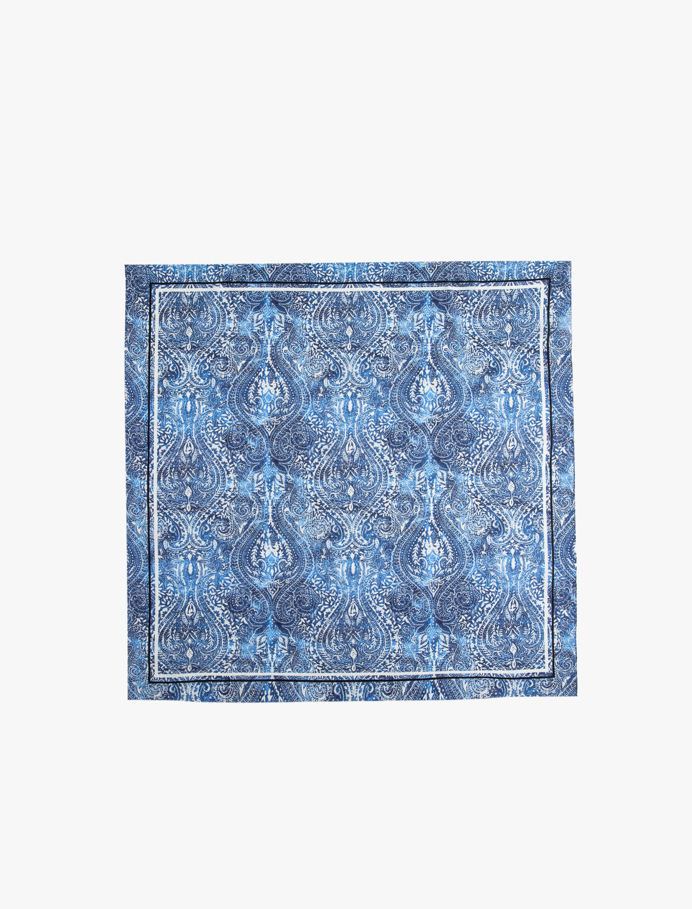 Kadın Desenli Kare Şal