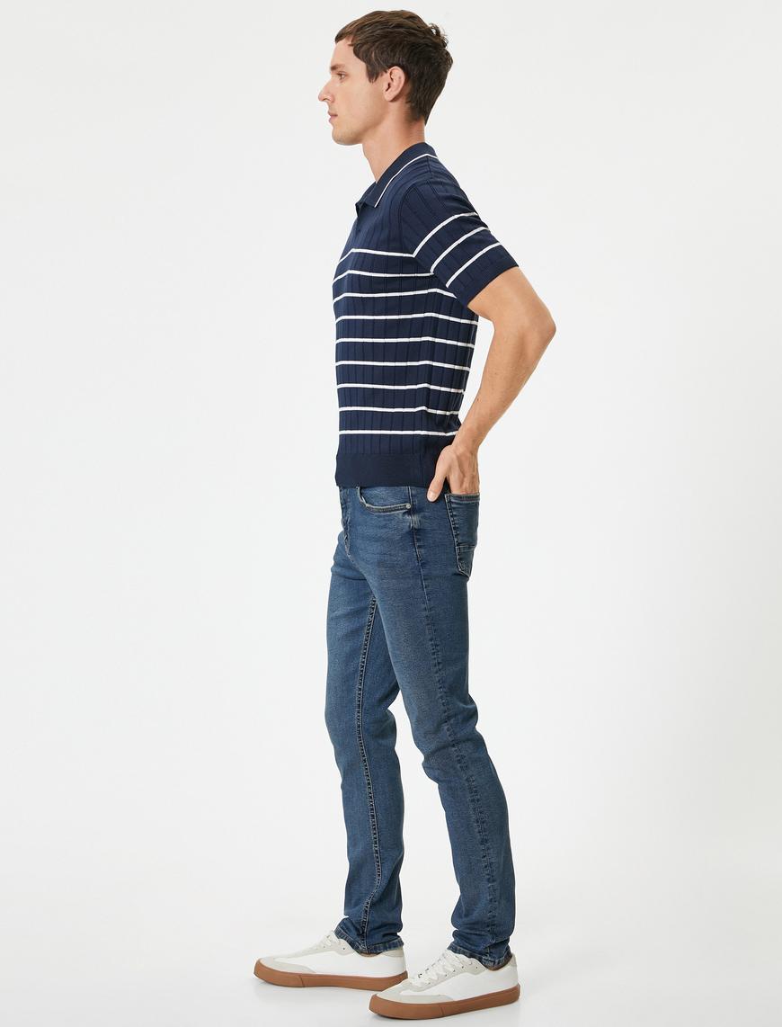   Slim Fit Kot Pantolon - Brad Jean