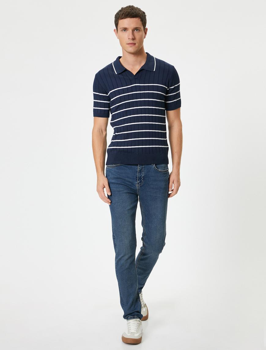   Slim Fit Kot Pantolon - Brad Jean