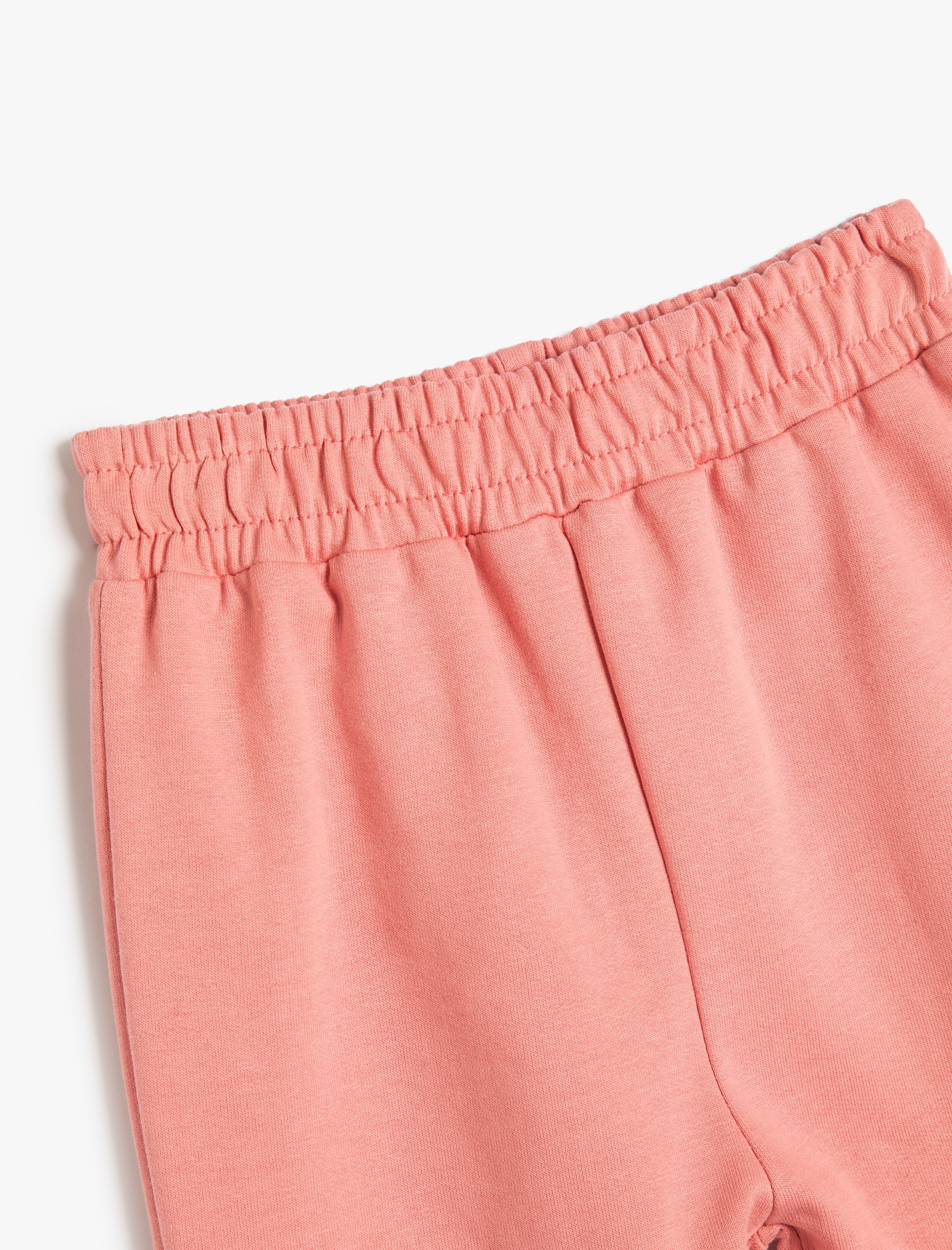  Kız Bebek Basic Jogger Eşofman Altı Beli Lastikli Pamuklu Şardonlu