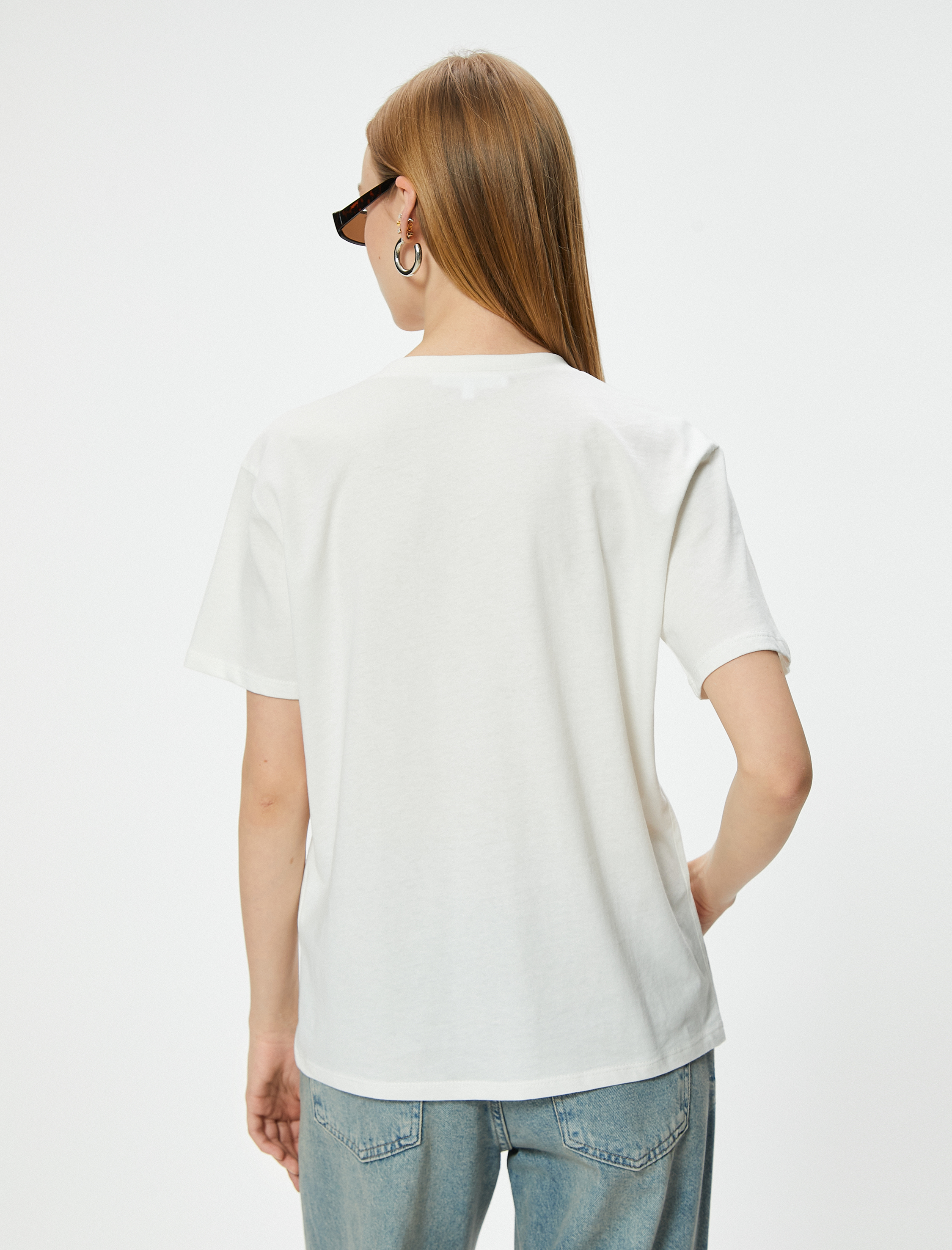   Anime Tişört Baskılı Kısa Kollu Bisiklet Yaka Relax Fit Pamuklu