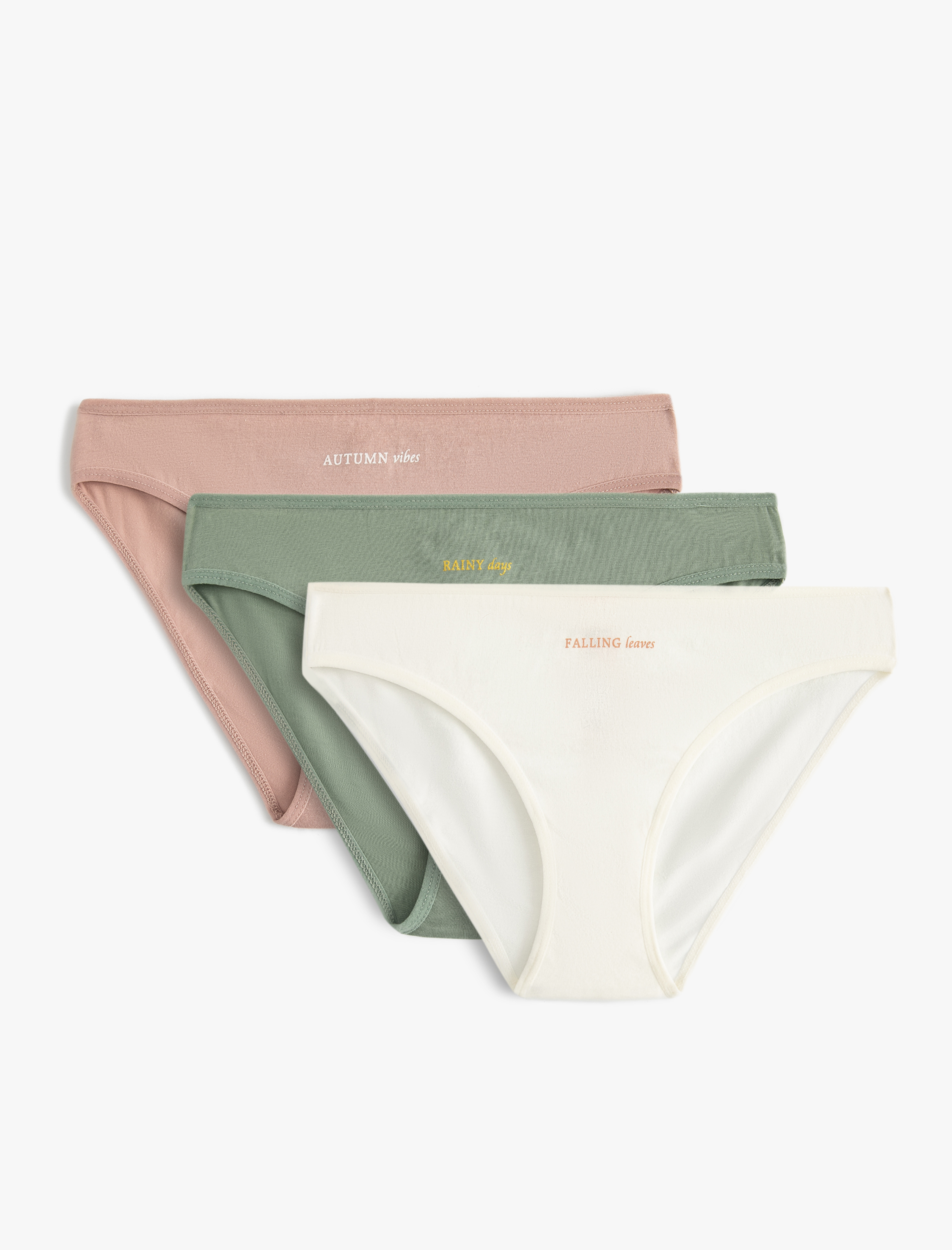   Pamuklu Brief Külot 3'lü Çok Renkli