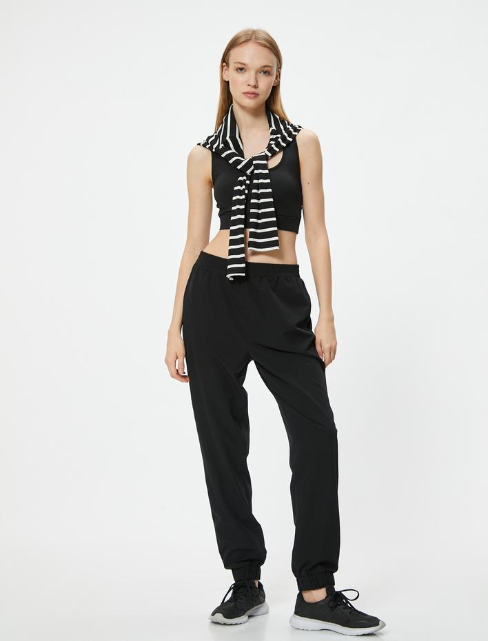 Paraşüt Spor Jogger Eşofman Altı Beli Lastikli Fermuar Cepli
