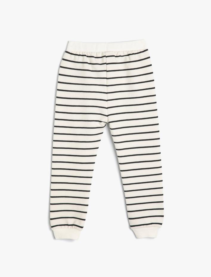 Erkek Bebek Jogger Eşofman Altı Beli Bağlamalı Pamuklu Şardonlu