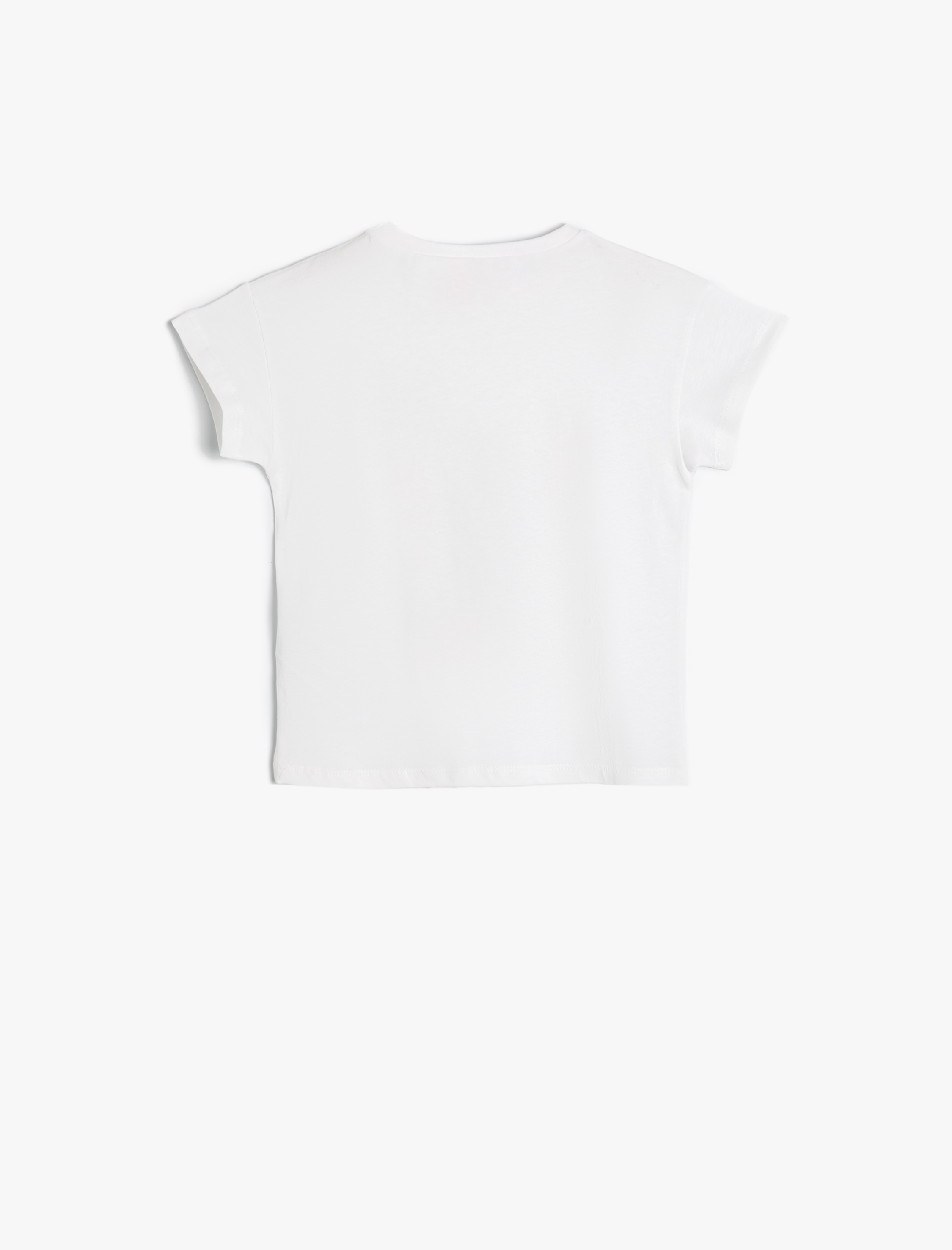  Kız Bebek Stitch Tişört Lisanslı Kısa Kollu Bisiklet Yaka Pamuklu