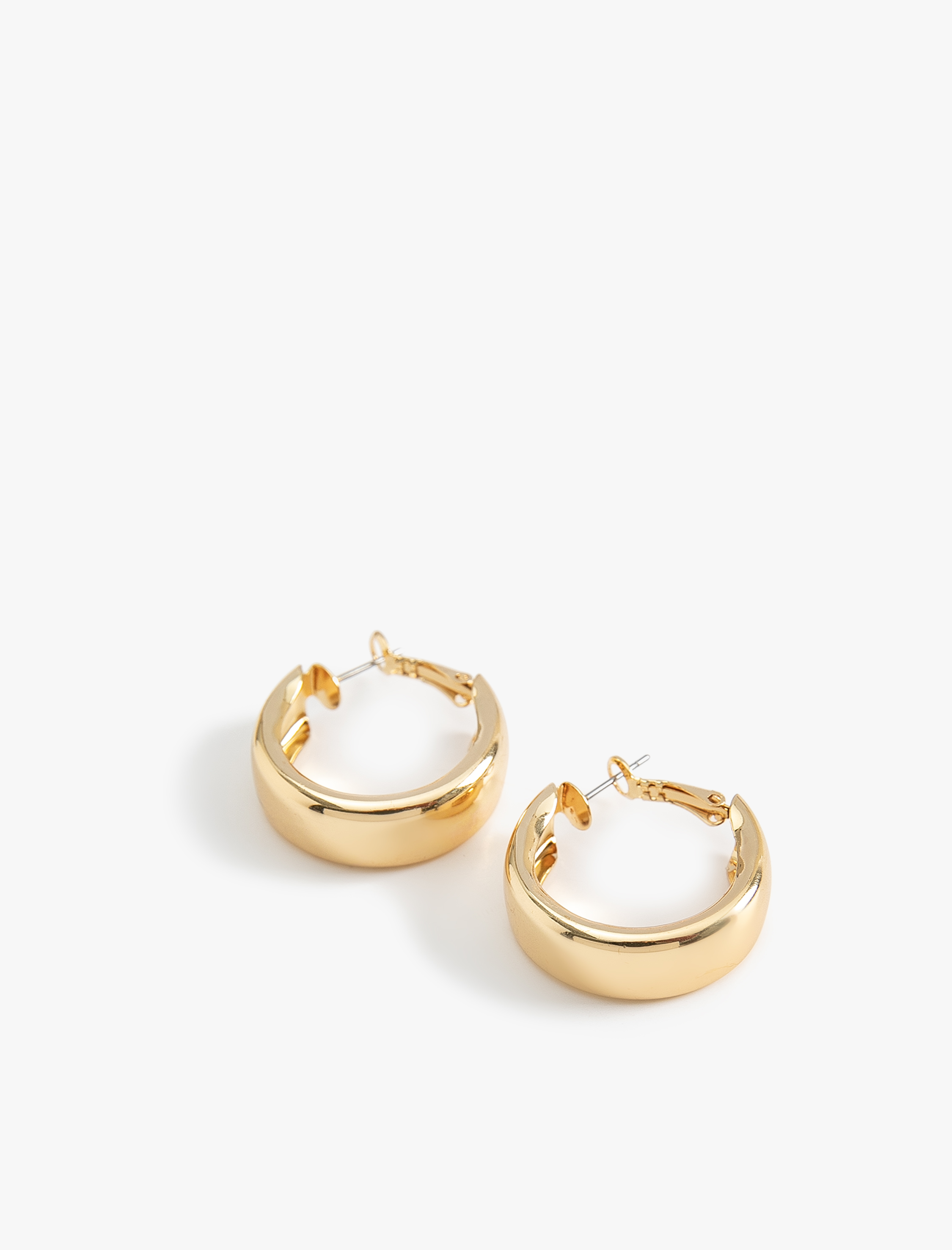  Kadın Çelik Halka Küpe Kalın