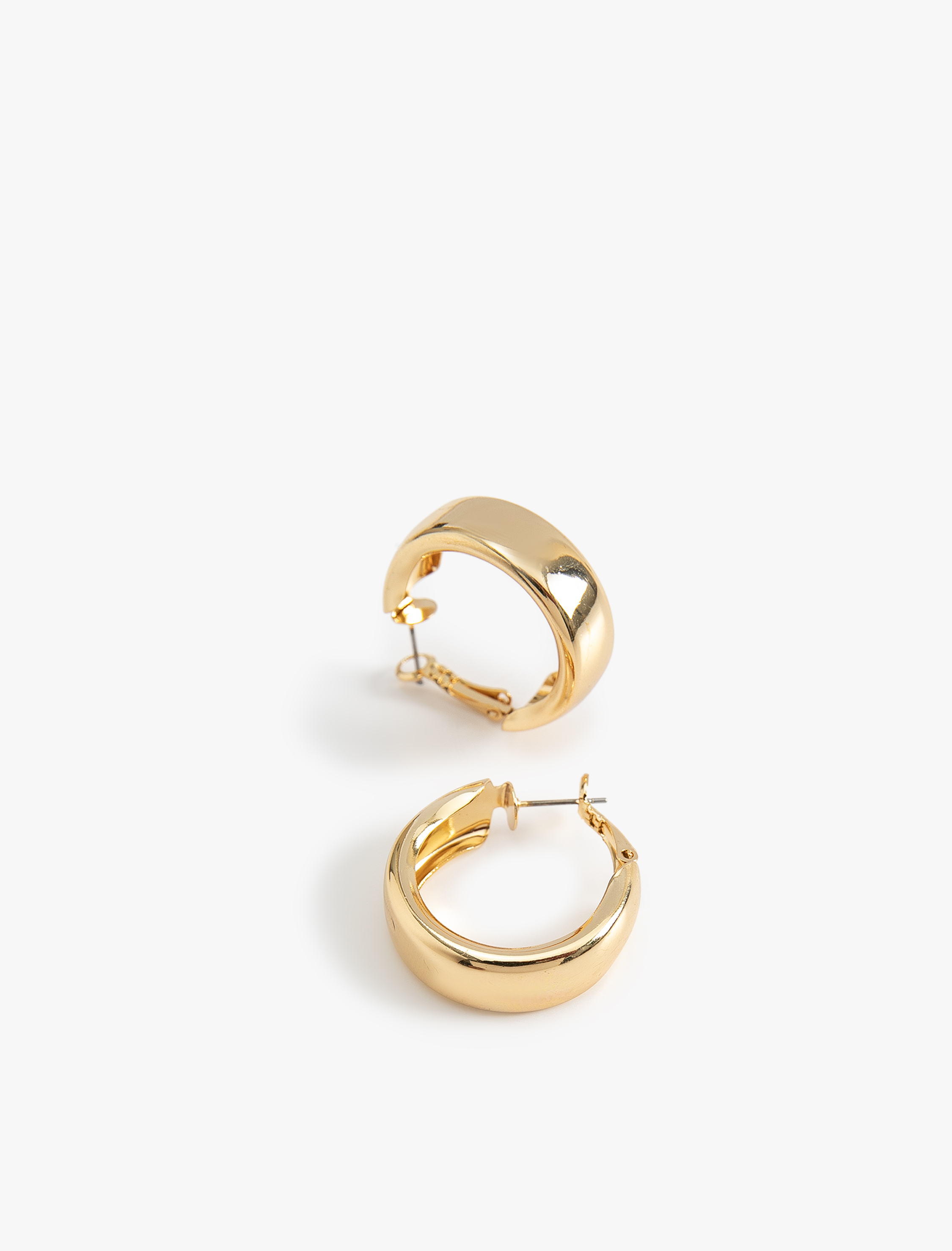  Kadın Çelik Halka Küpe Kalın