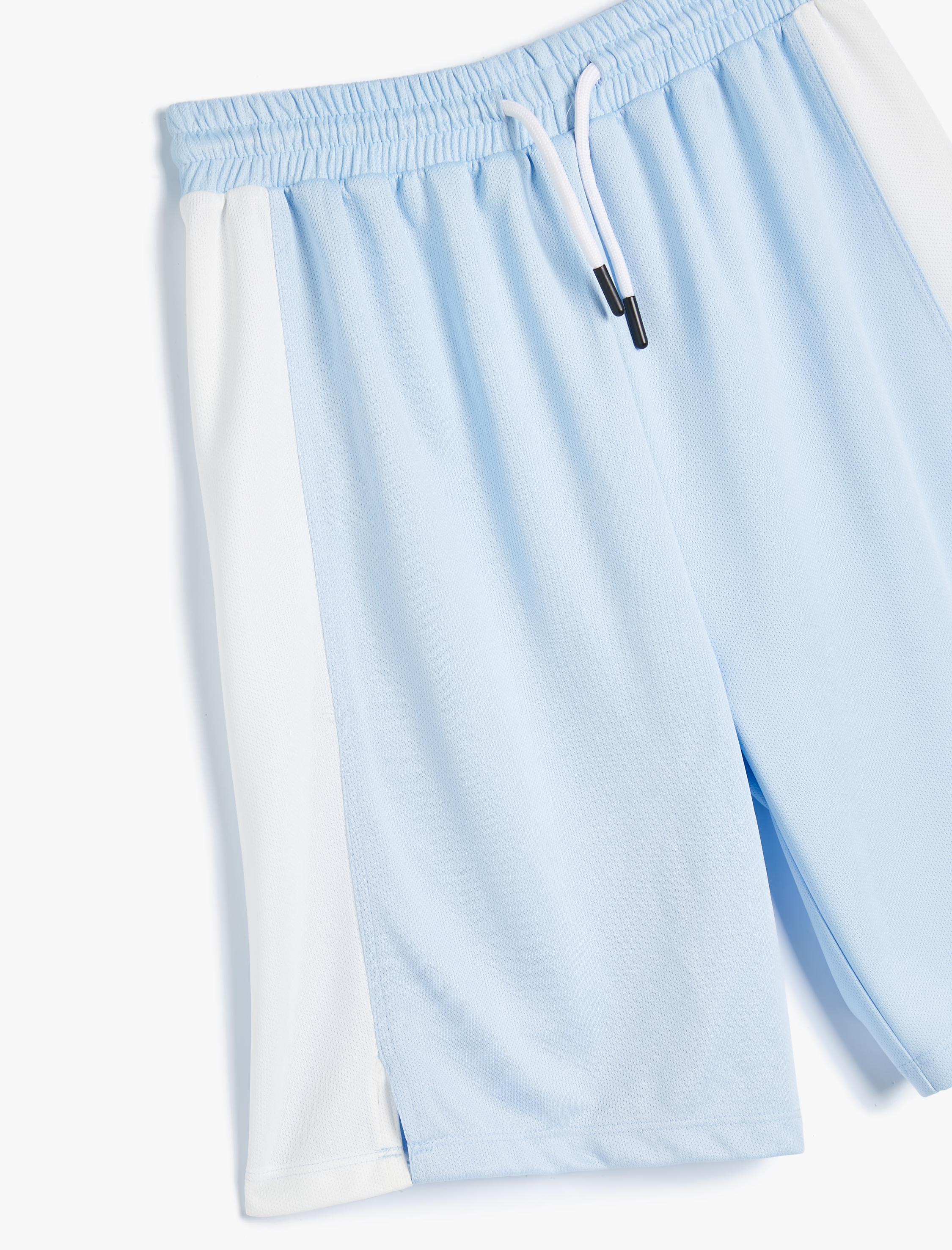  Erkek Çocuk Oversize Şort Beli Bağlamalı Renk Bloklu