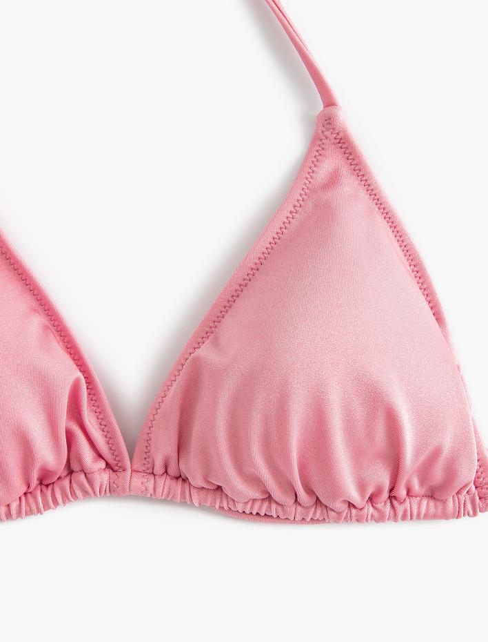  Üçgen Bikini Üstü İnce Askılı Boyundan Bağlamalı