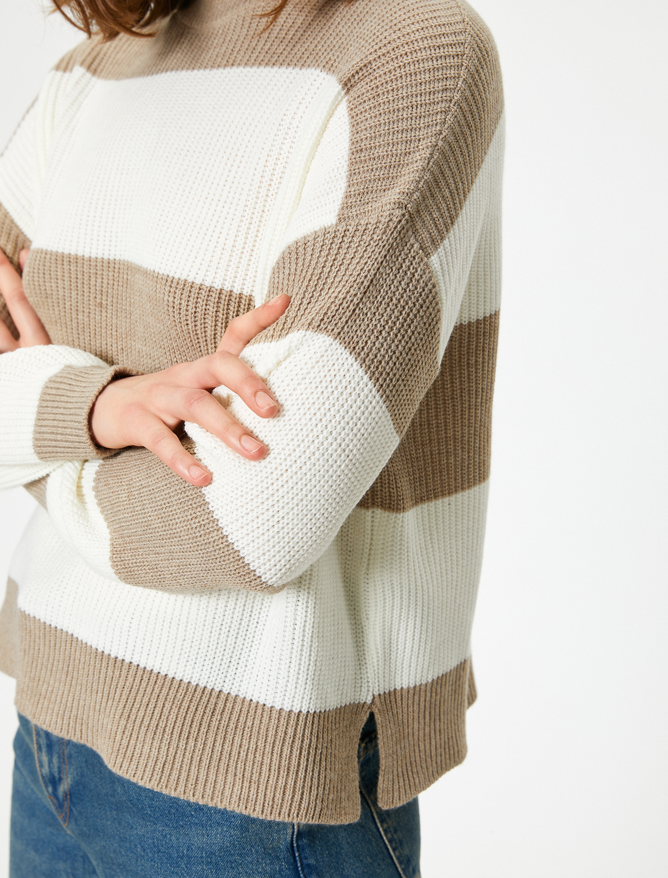   Triko Dik Yaka Uzun Kollu Kazak