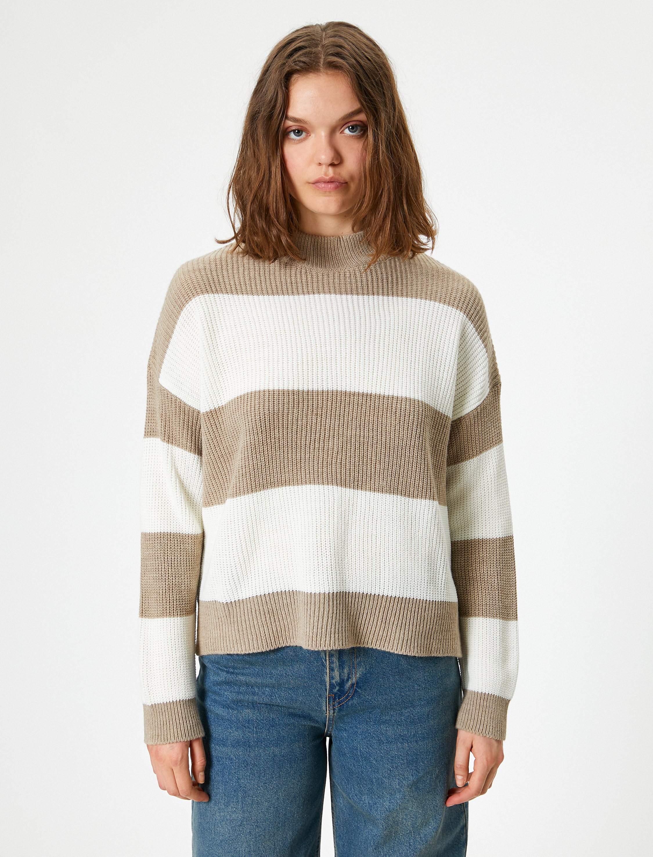   Triko Dik Yaka Uzun Kollu Kazak