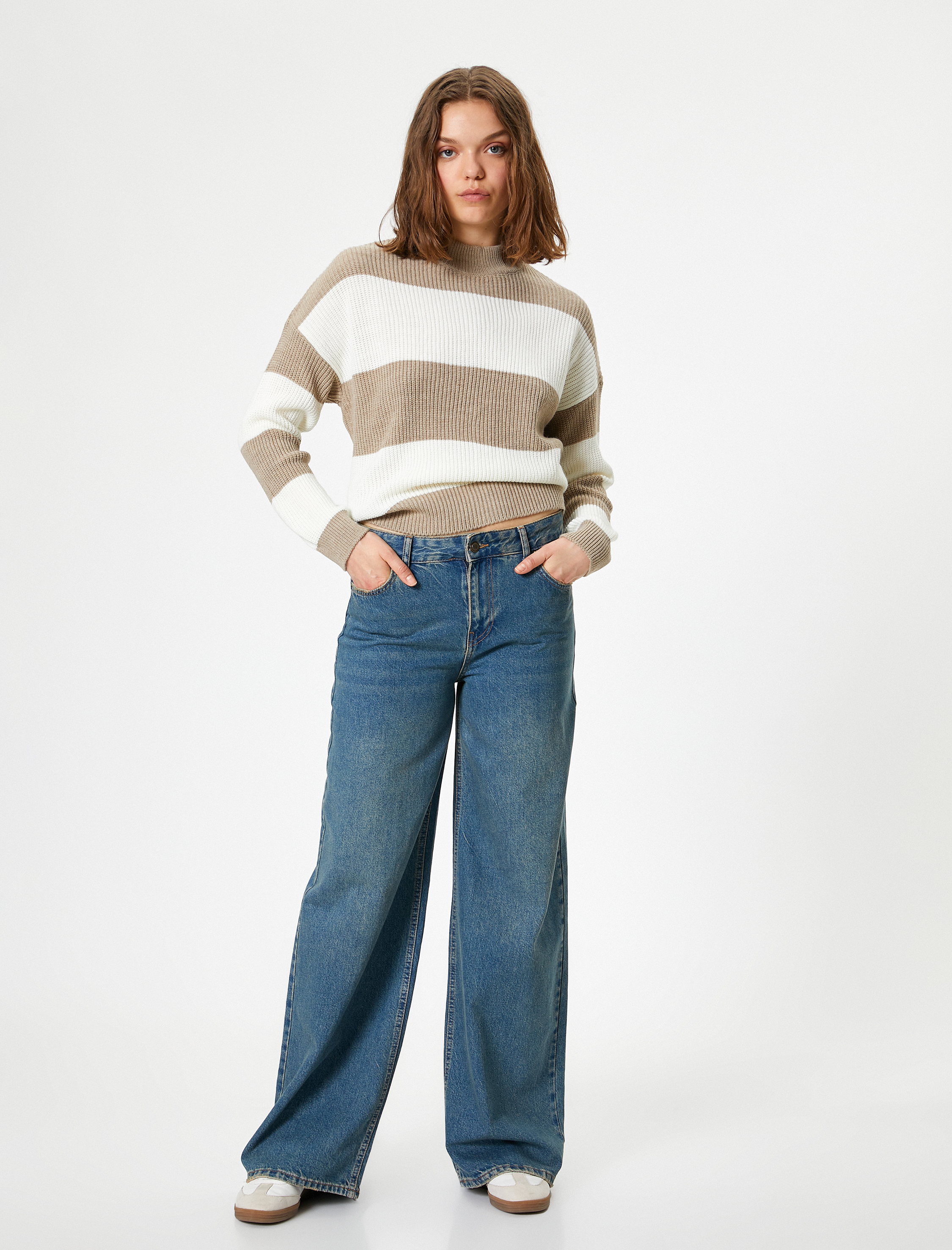   Triko Dik Yaka Uzun Kollu Kazak