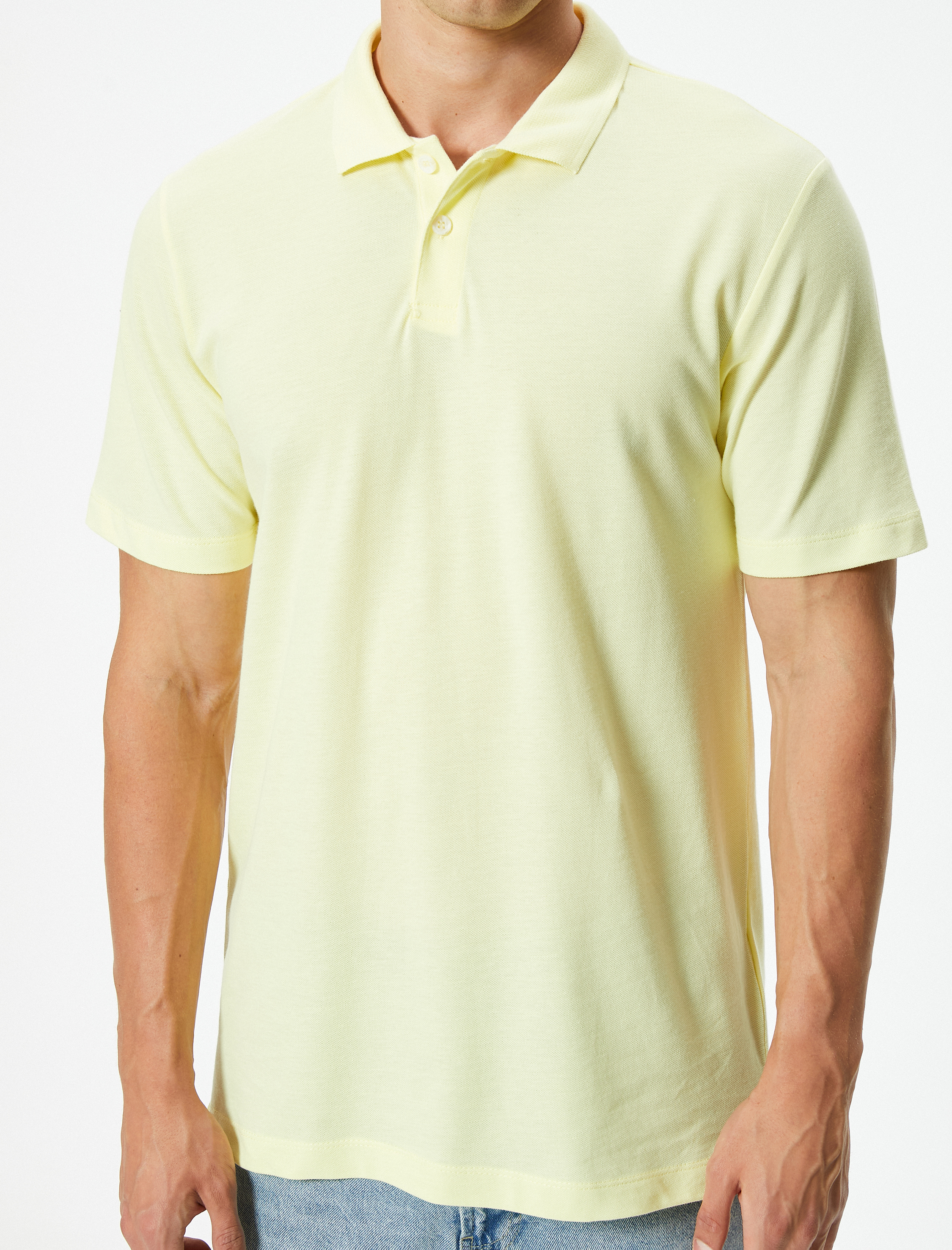   Slim Fit Tişört Polo Yaka Kısa Kollu Pamuklu