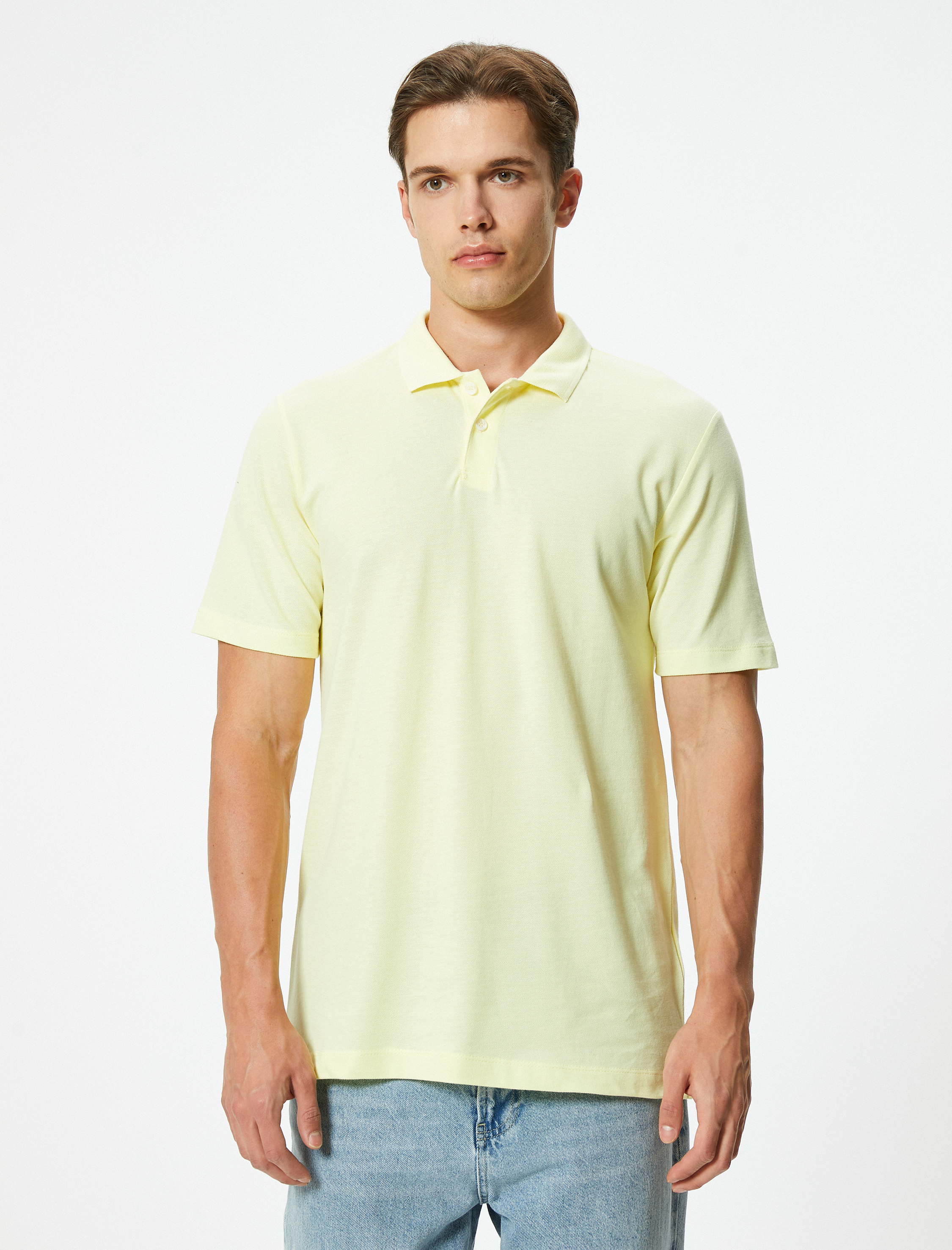   Slim Fit Tişört Polo Yaka Kısa Kollu Pamuklu