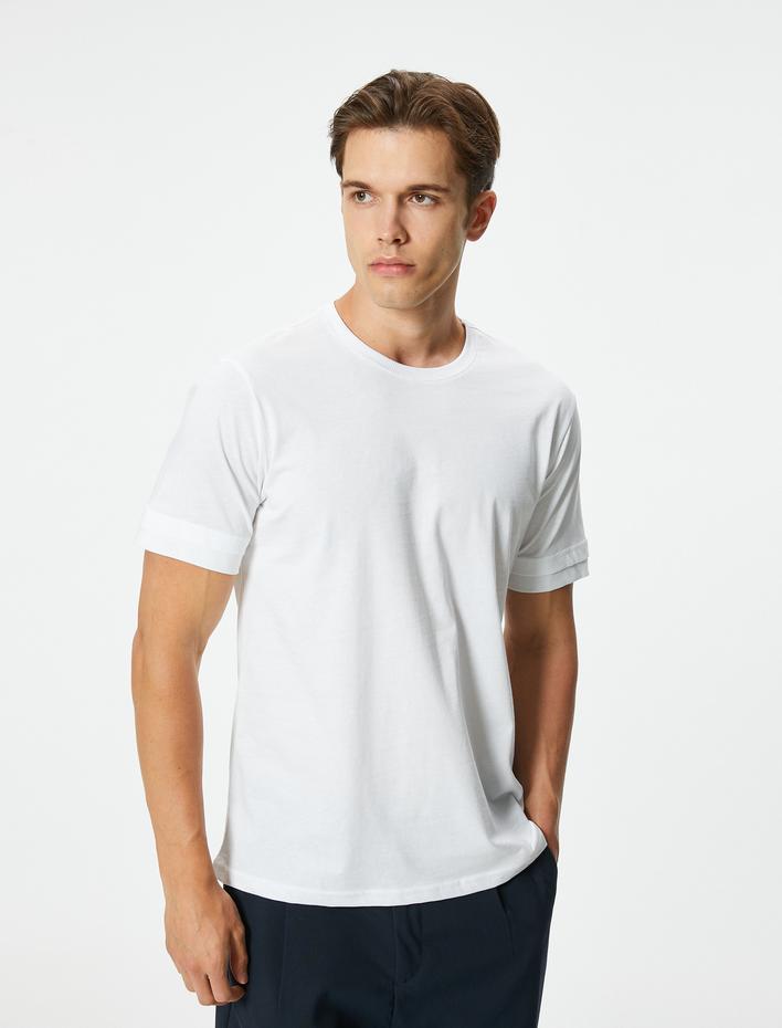  Bisiklet Yaka Pamuklu Regular Fit Kısa Kollu Tişört