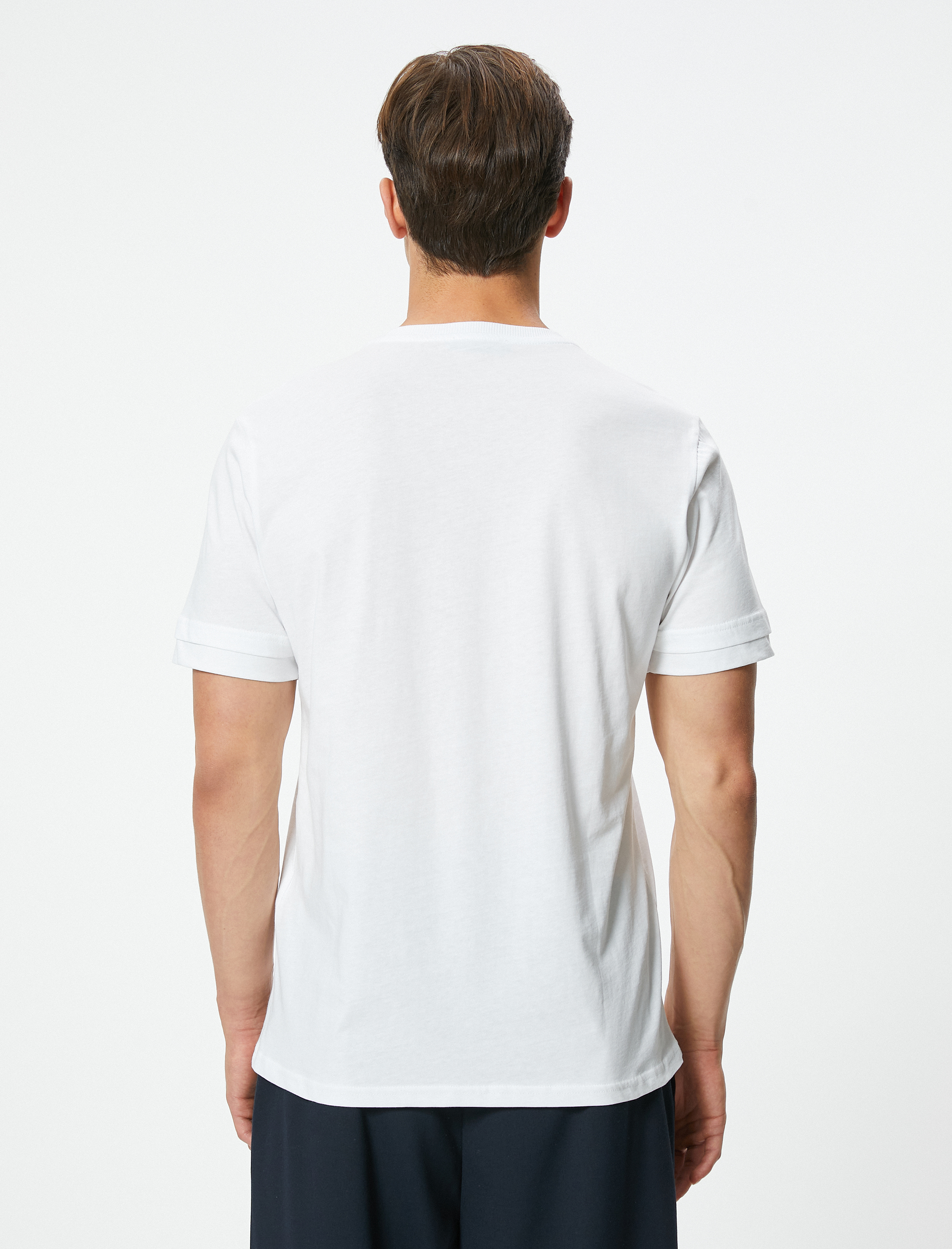   Bisiklet Yaka Pamuklu Regular Fit Kısa Kollu Tişört