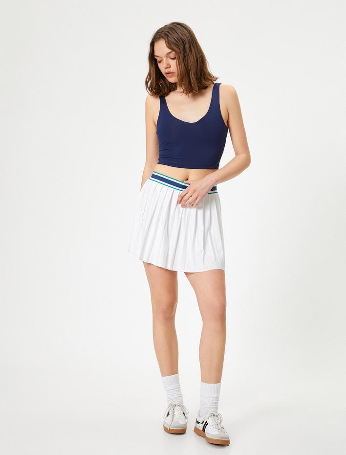  Sporcu Sütyeni V Yaka Slim Fit