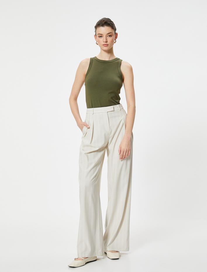  Basic Atlet Bisiklet Yaka Slim Fit