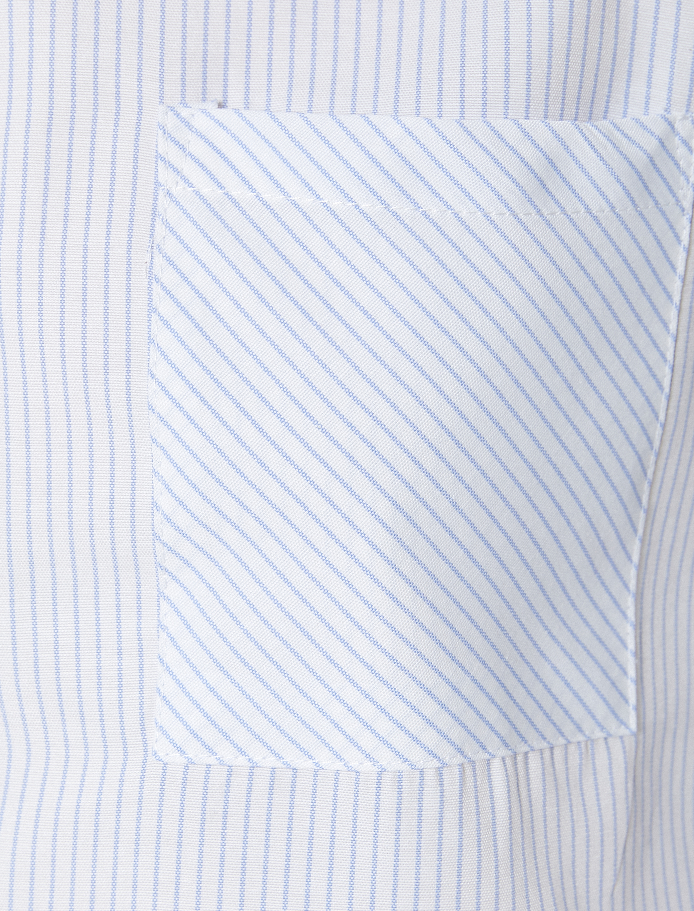   Crop Gömlek Poplin Uzun Kollu Cep Detaylı Klasik Yaka