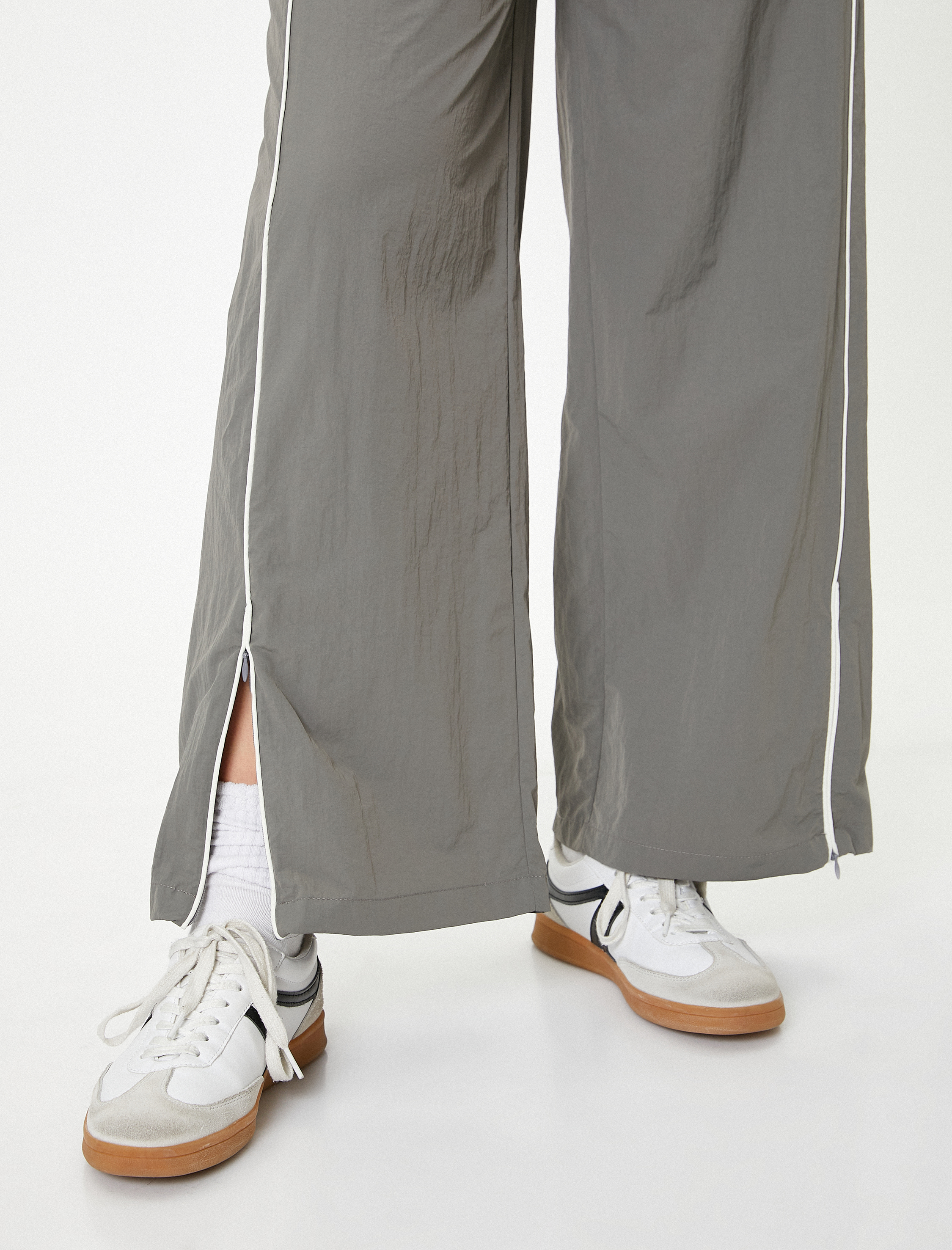   Paraşüt Pantolon Bol Paça Cepli Beli Bağlamalı