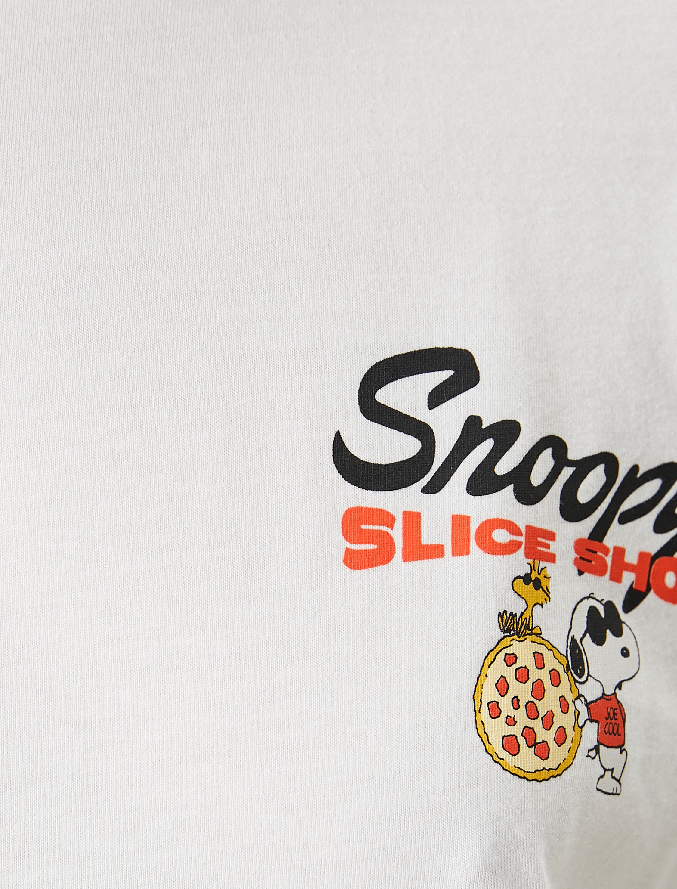   Snoopy Tişört Arkası Baskılı Oversize Kısa Kollu Lisanslı