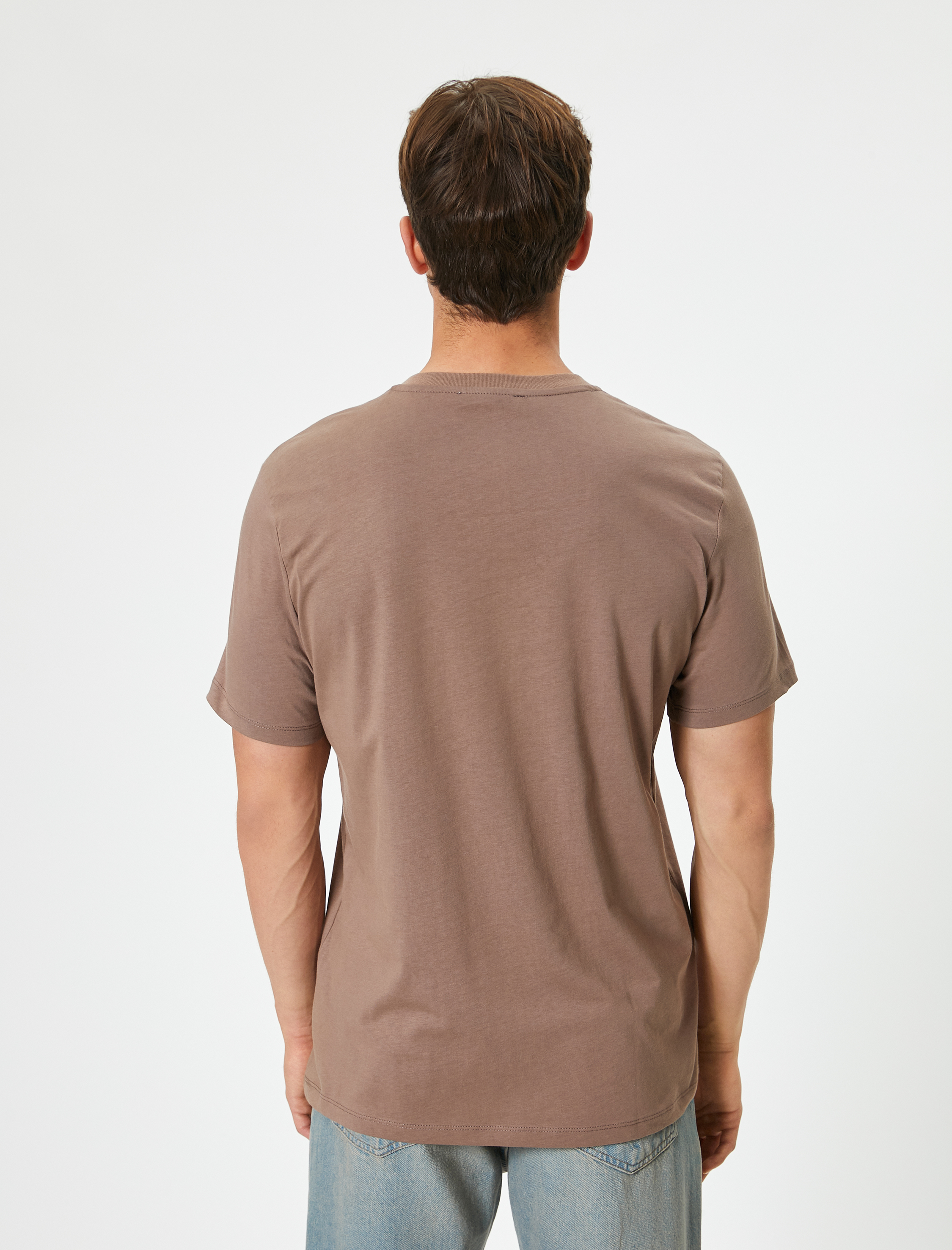   Basic Tişört Kısa Kollu Bisiklet Yaka Regular Fit Pamuklu