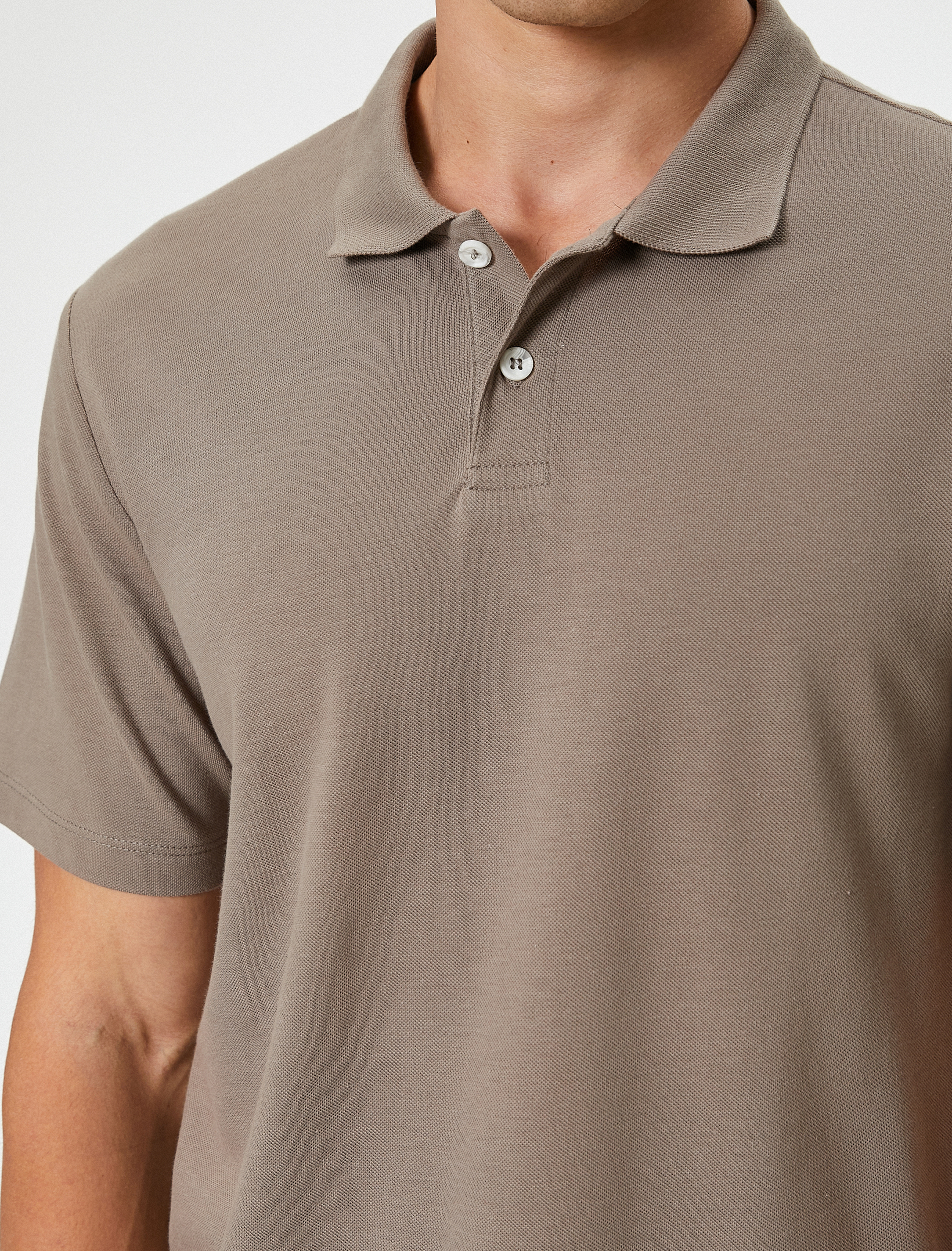   Slim Fit Tişört Polo Yaka Kısa Kollu Pamuklu