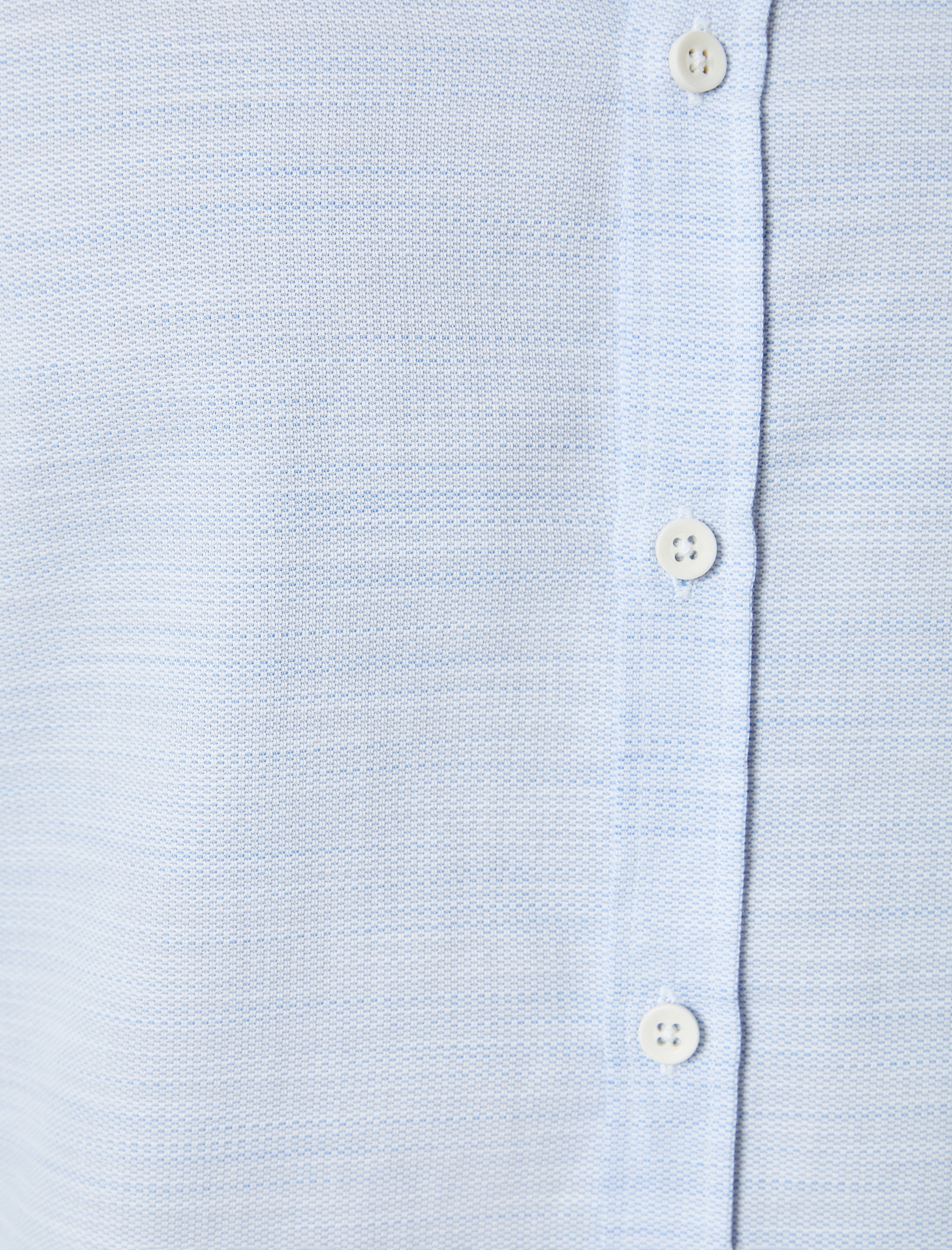   Klasik Yaka Düğmeli Pamuklu Uzun Kollu Slim Fit Gömlek