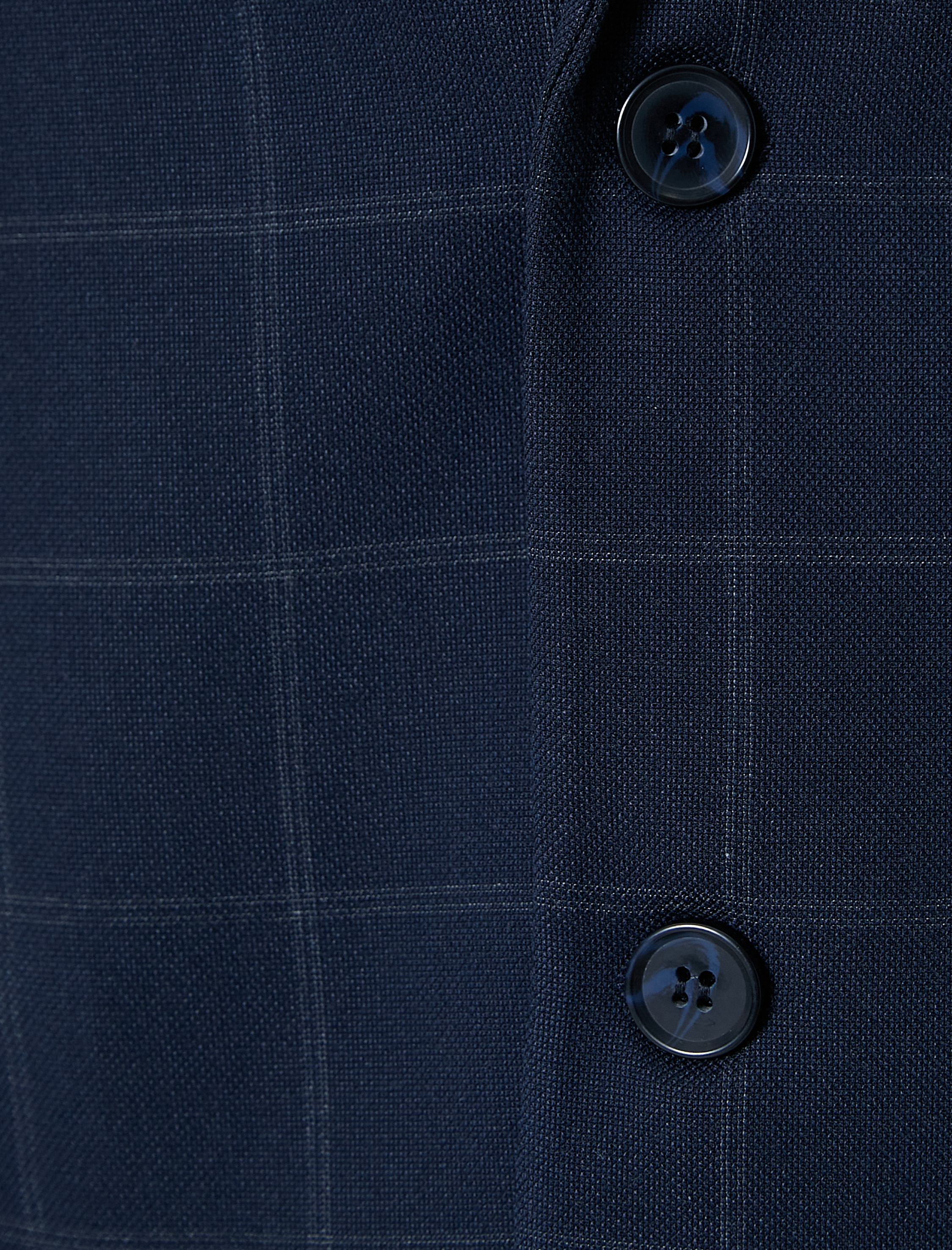   Blazer Ceket Ekose Kapaklı Cepli Düğmeli Regular Fit