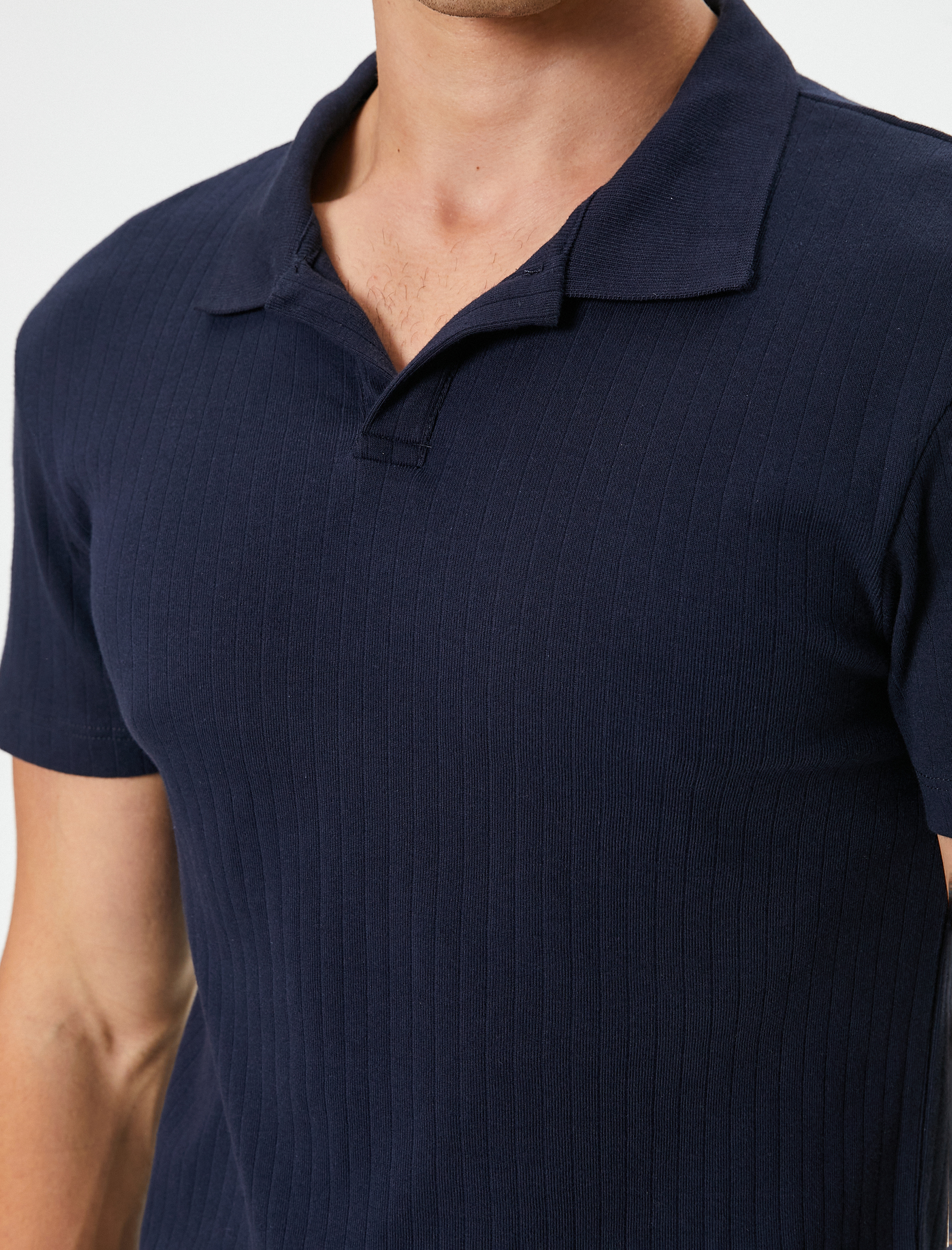   Slim Fit Tişört Polo Yaka Kısa Kollu Pamuklu