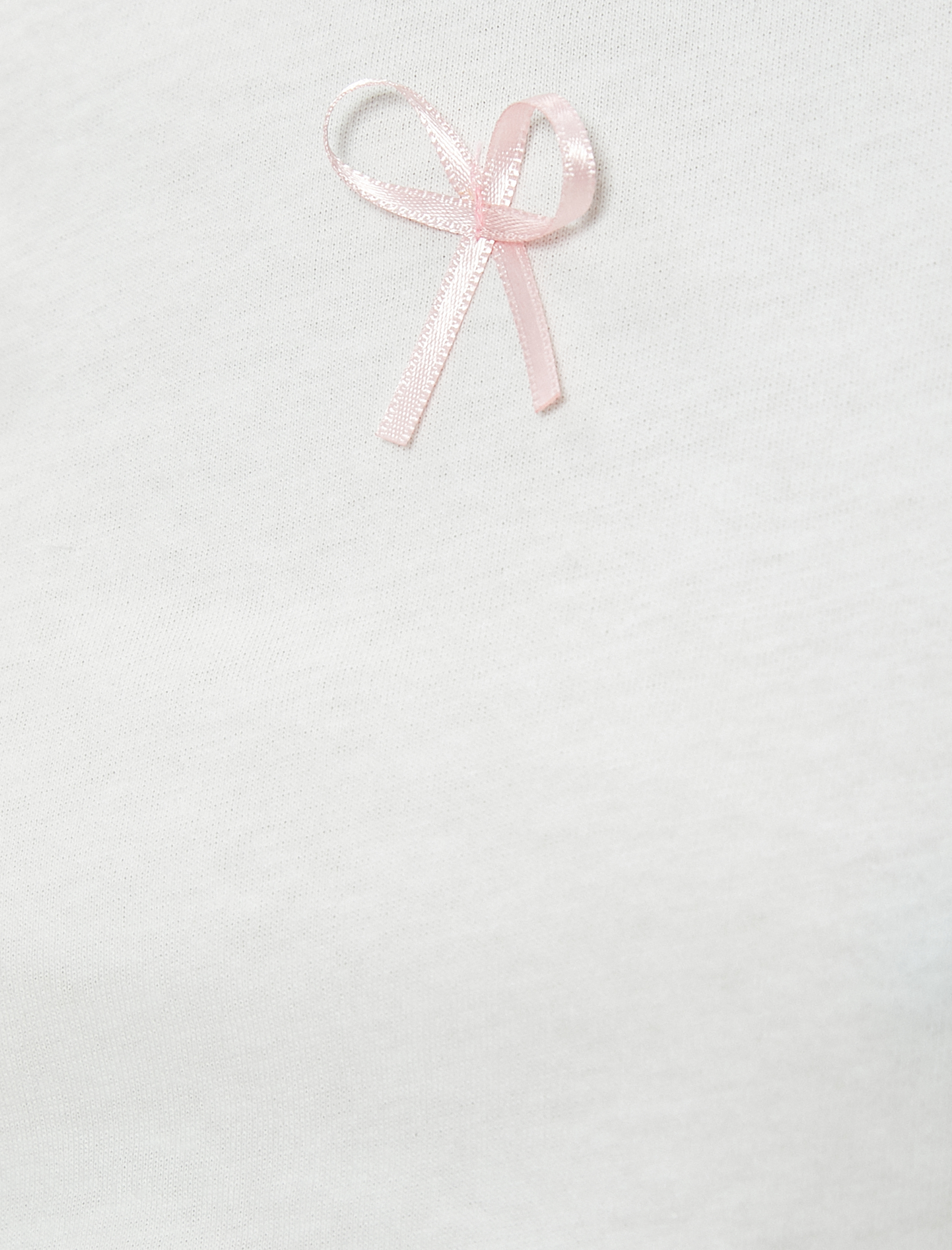   Crop Tişört Fiyonk Detaylı Bisiklet Yaka Slim Fit