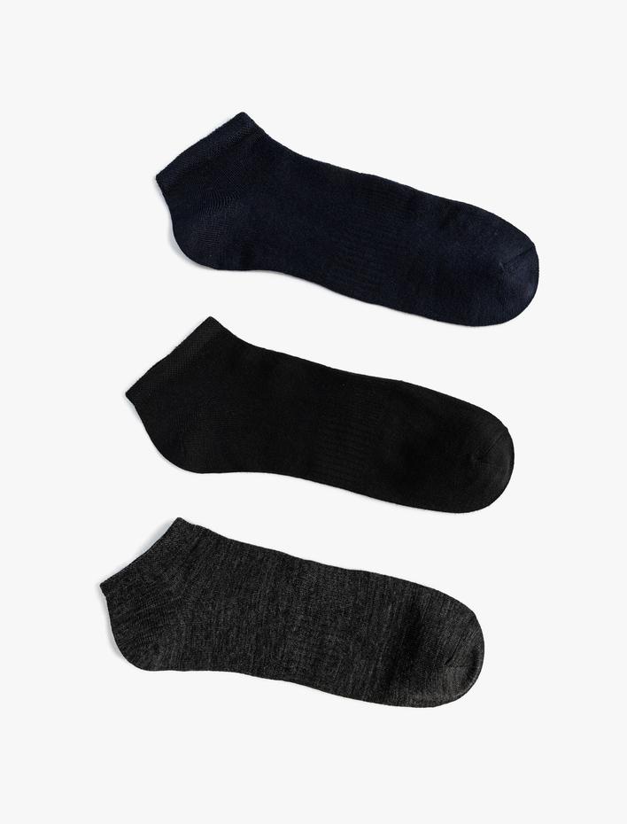 Erkek 3'lü Patik Çorap Seti