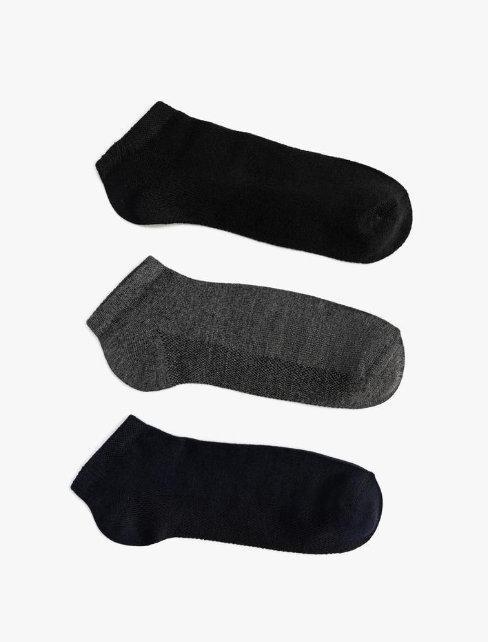Erkek 3'lü Patik Çorap Seti
