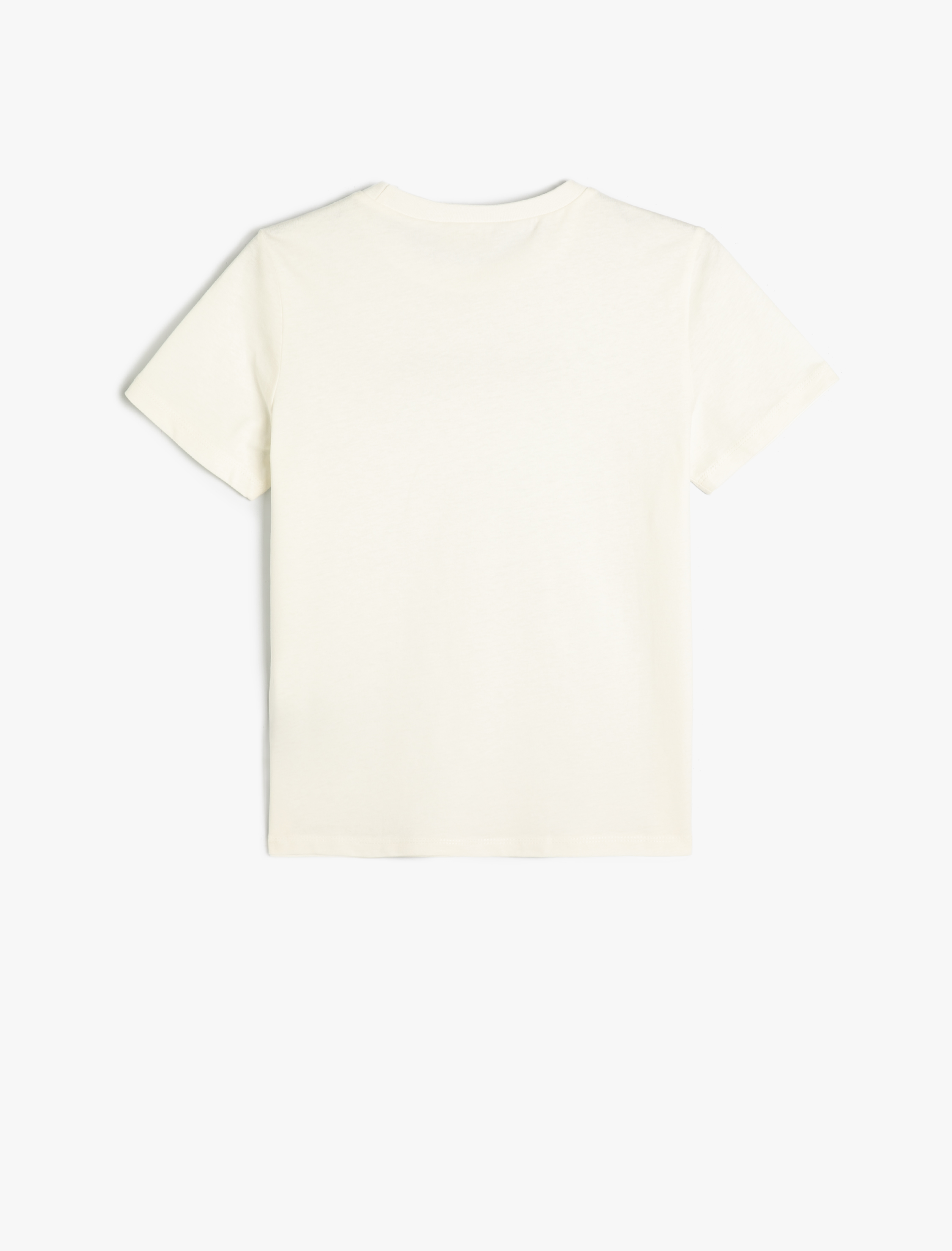  Erkek Çocuk Tişört Slogan Baskılı Kısa Kollu Bisiklet Yaka Pamuklu