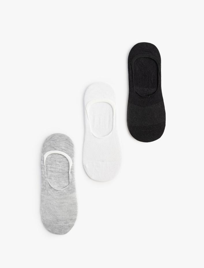 Kadın Babet Çorap Seti 3'lü Çok Renkli