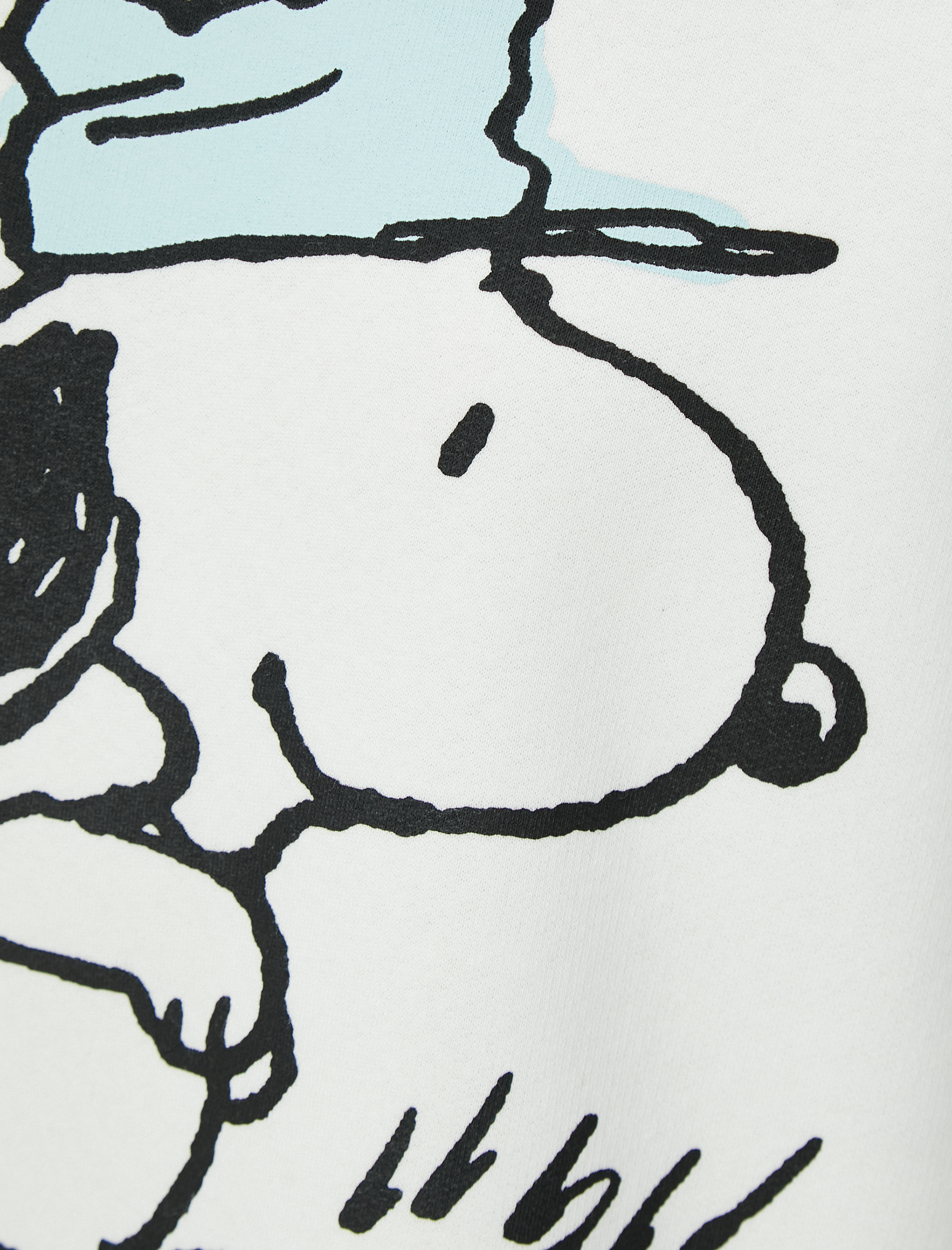   Şardonlu Snoopy Baskılı Lisanslı Oversize Sweatshirt