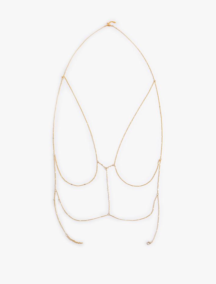 Kadın Zincir Vücut Kolyesi